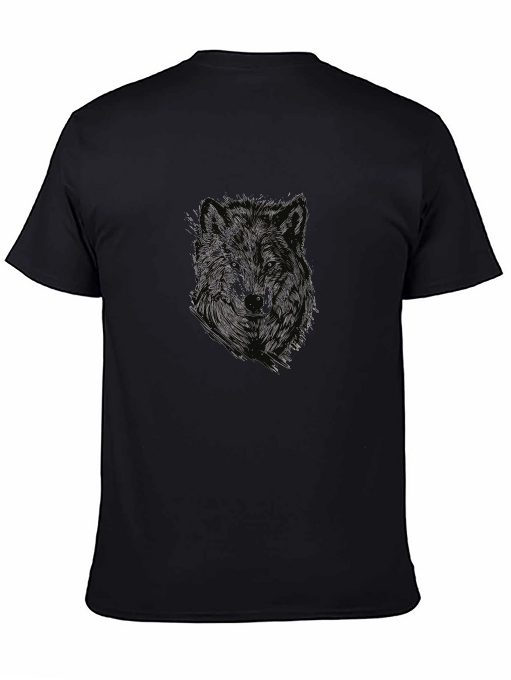 Wolf Graphic Tee - Mens Black T-Shirt