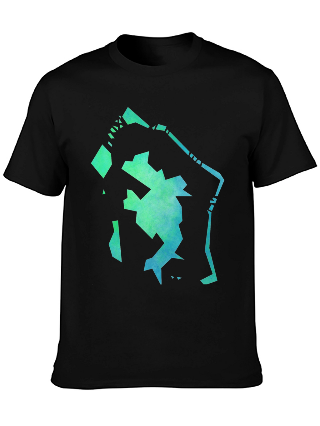 Abstract Graphic Print Crew Neck T-Shirt