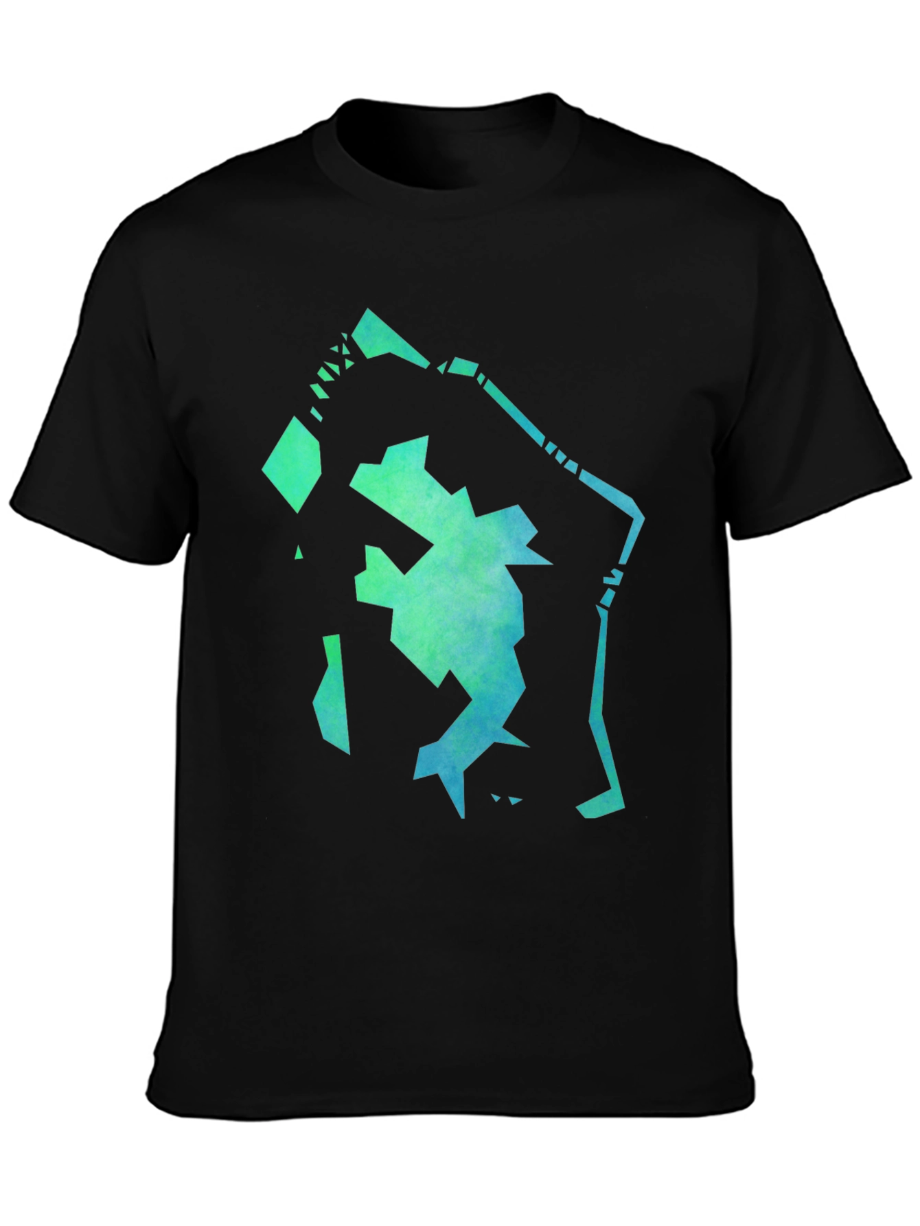 Abstract Graphic Print Crew Neck T-Shirt