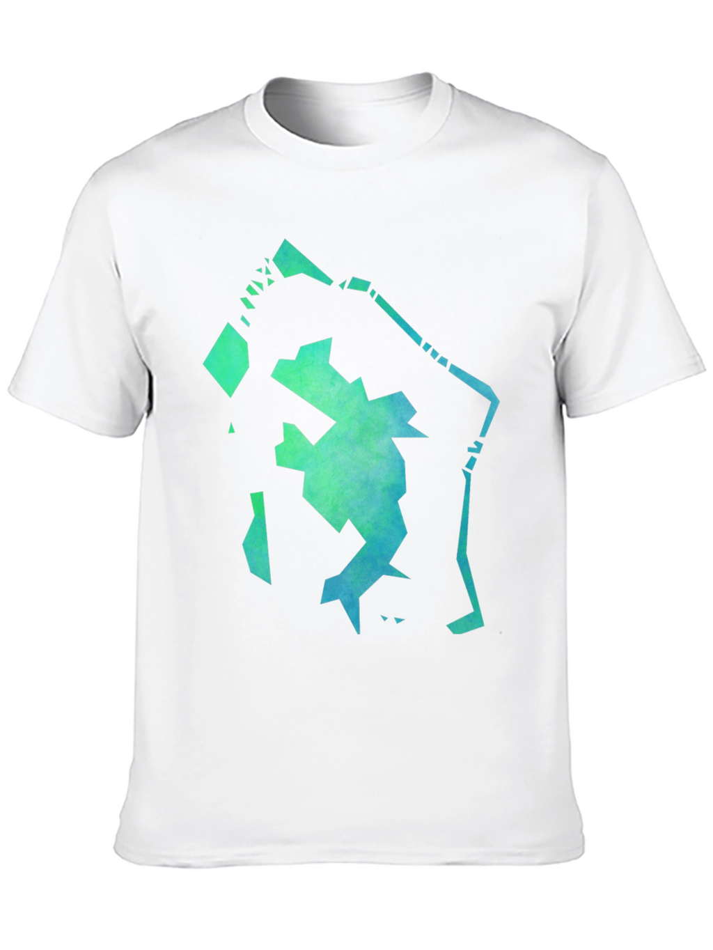 Abstract Graphic Print Crew Neck T-Shirt