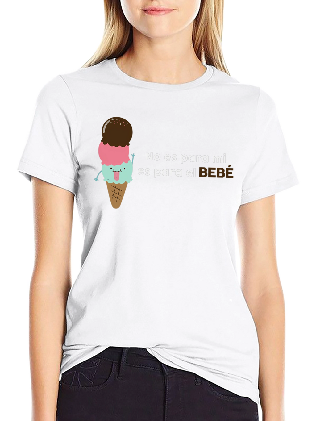 Cute Ice Cream No es para mi Baby T-Shirt