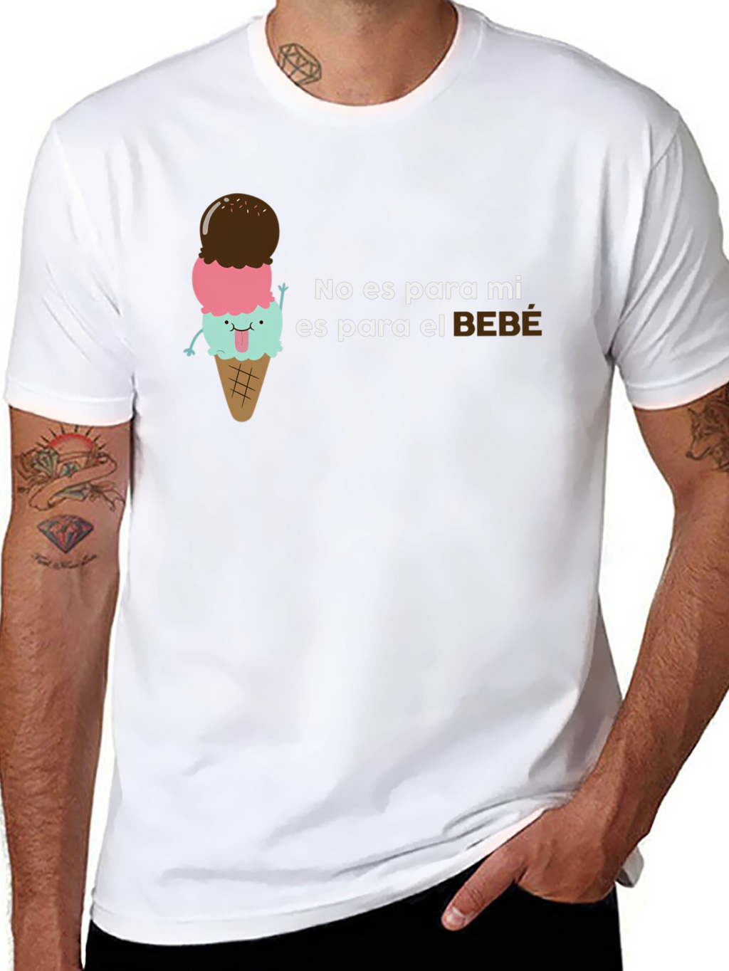 Cute Ice Cream No es para mi Baby T-Shirt