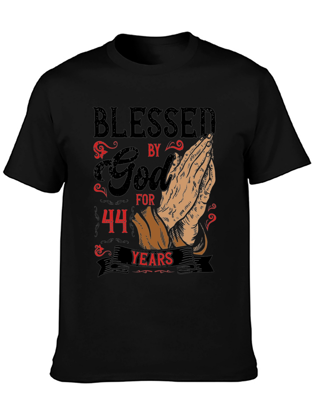 Blessed by God 44 Years T-Shirt