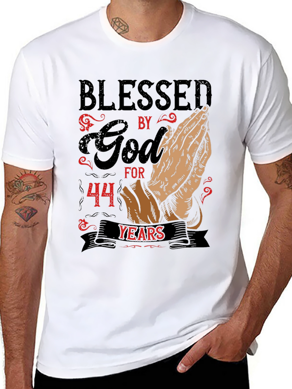 Blessed by God 44 Years T-Shirt
