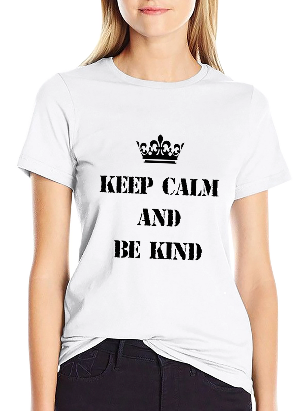 Keep Calm and Be Kind Black T-Shirt