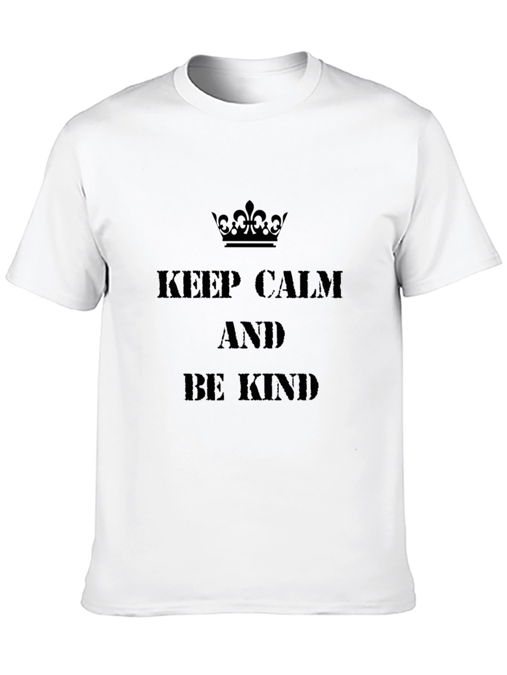 Keep Calm and Be Kind Black T-Shirt