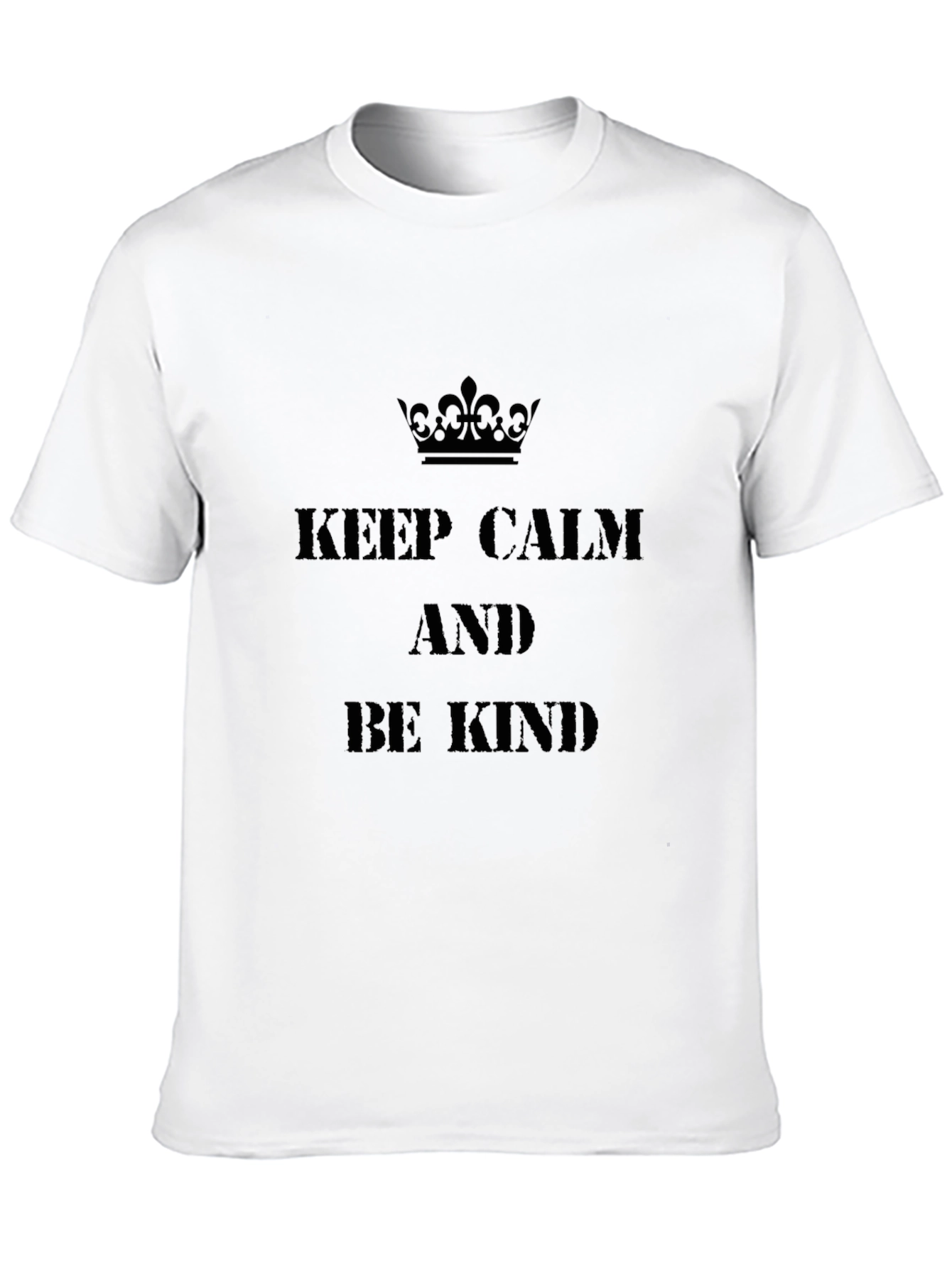 Keep Calm and Be Kind Black T-Shirt