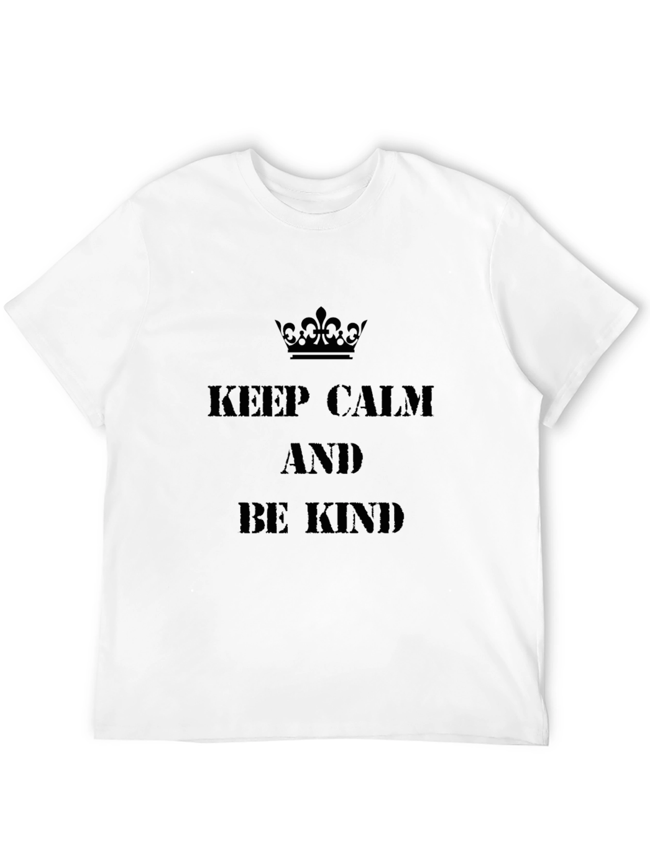 Keep Calm and Be Kind Black T-Shirt