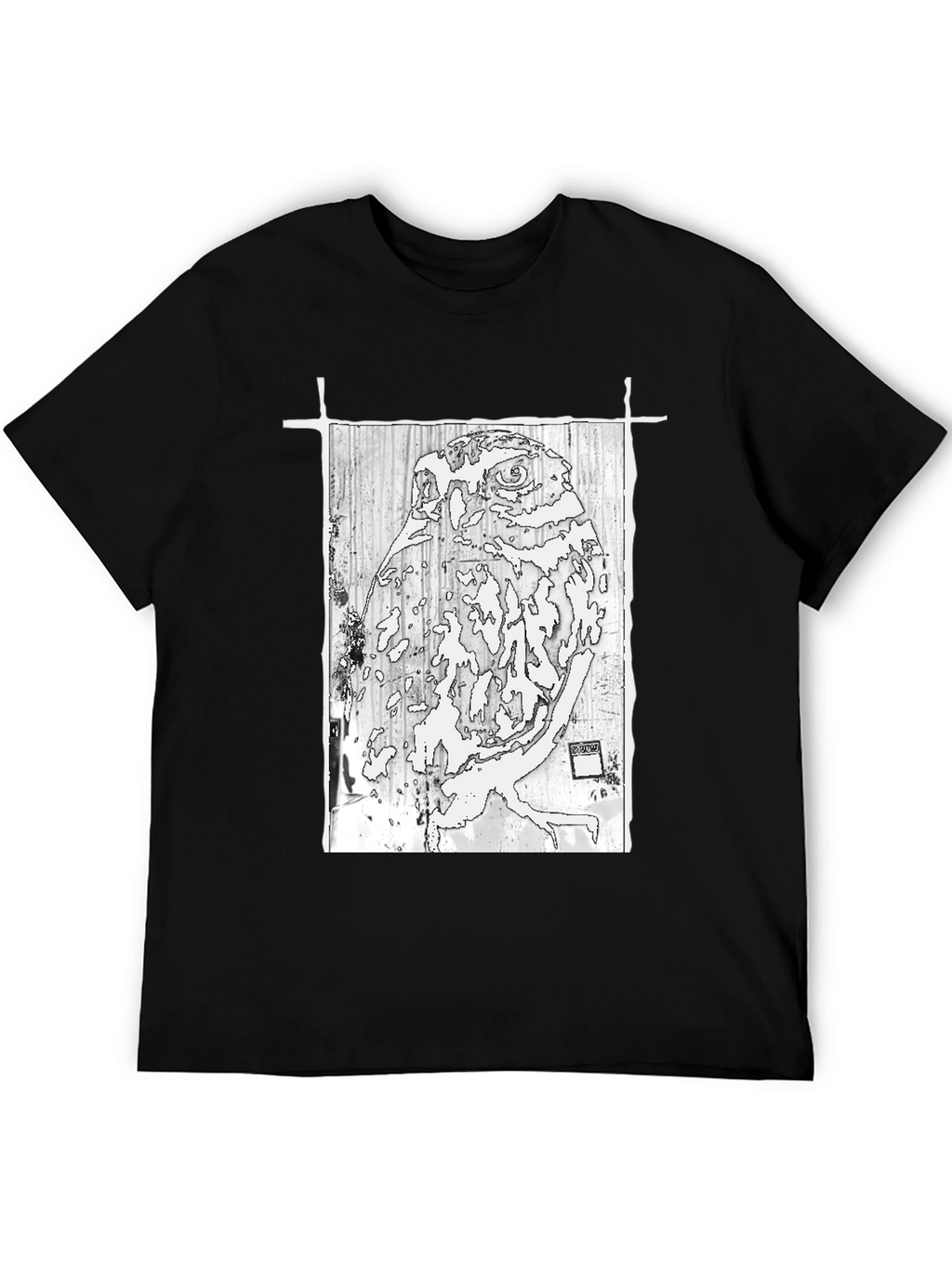 Abstract Owl Graphic Print Tee