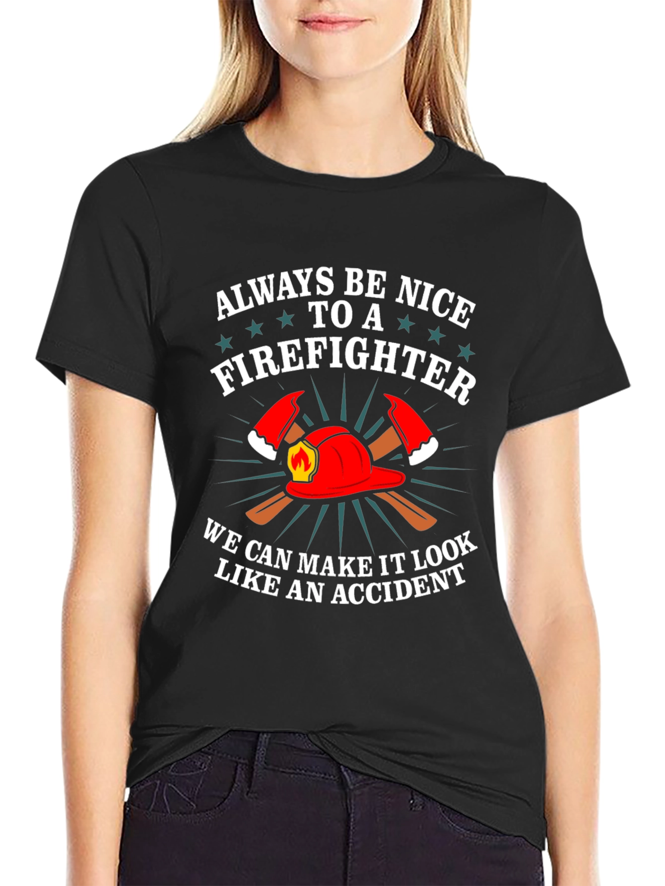 Firefighter Graphic Tee - Funny Fireman T-Shirt