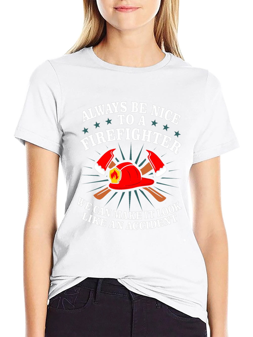 Firefighter Graphic Tee - Funny Fireman T-Shirt