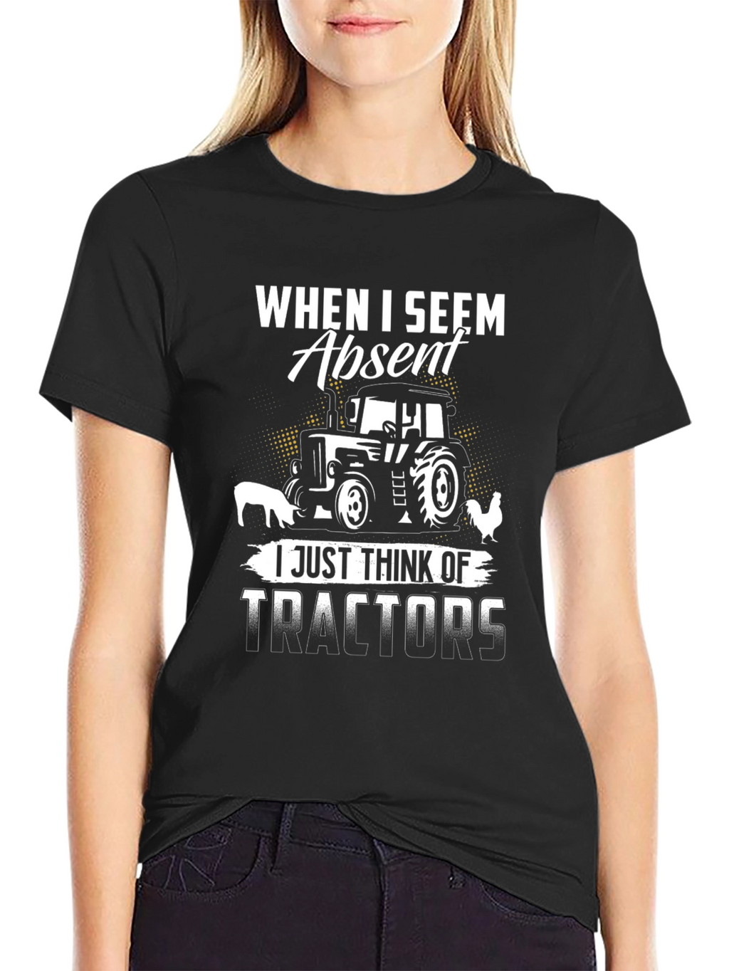 When I Seem Absent Tractor T-Shirt
