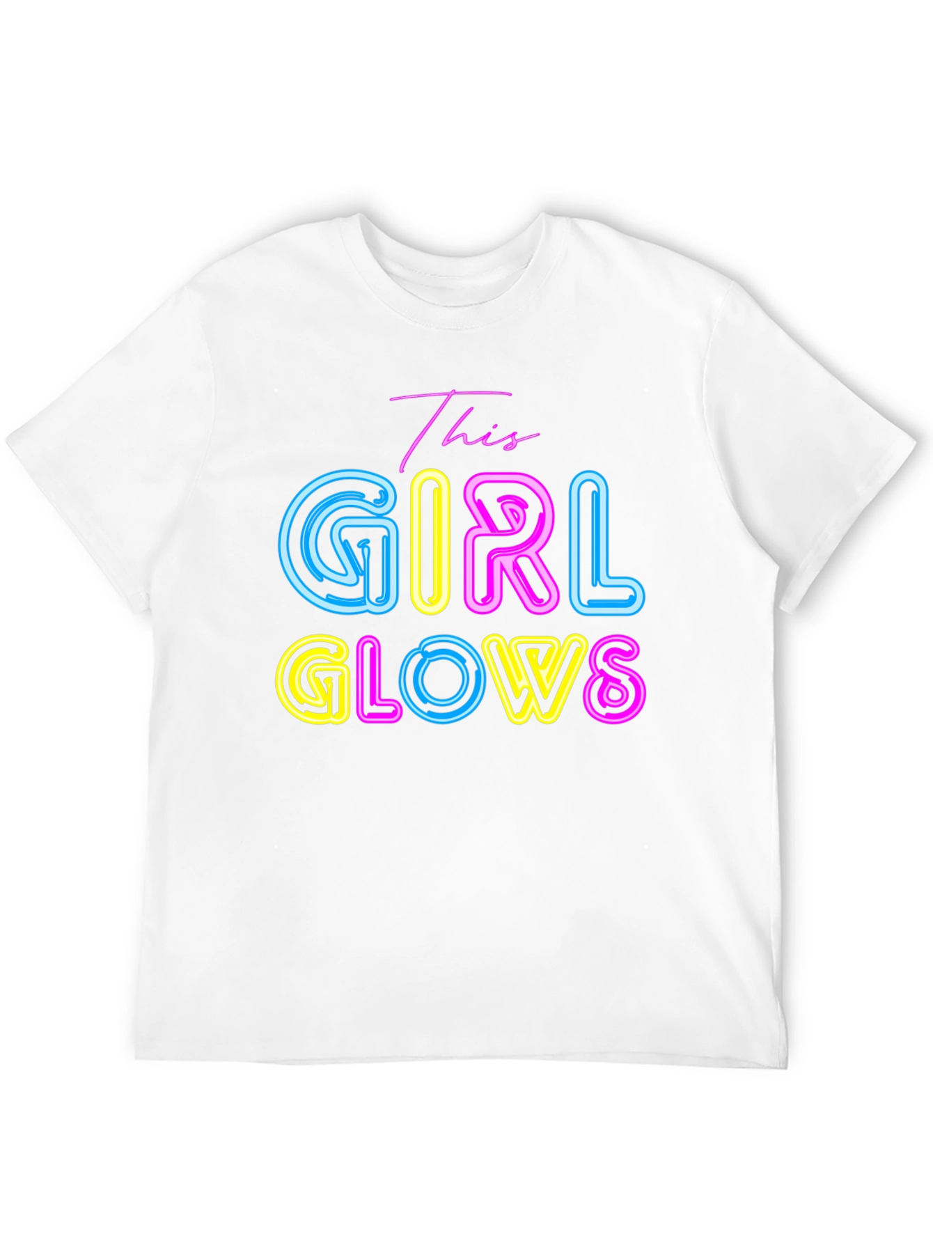 This Girl Glows Neon Graphic T-Shirt