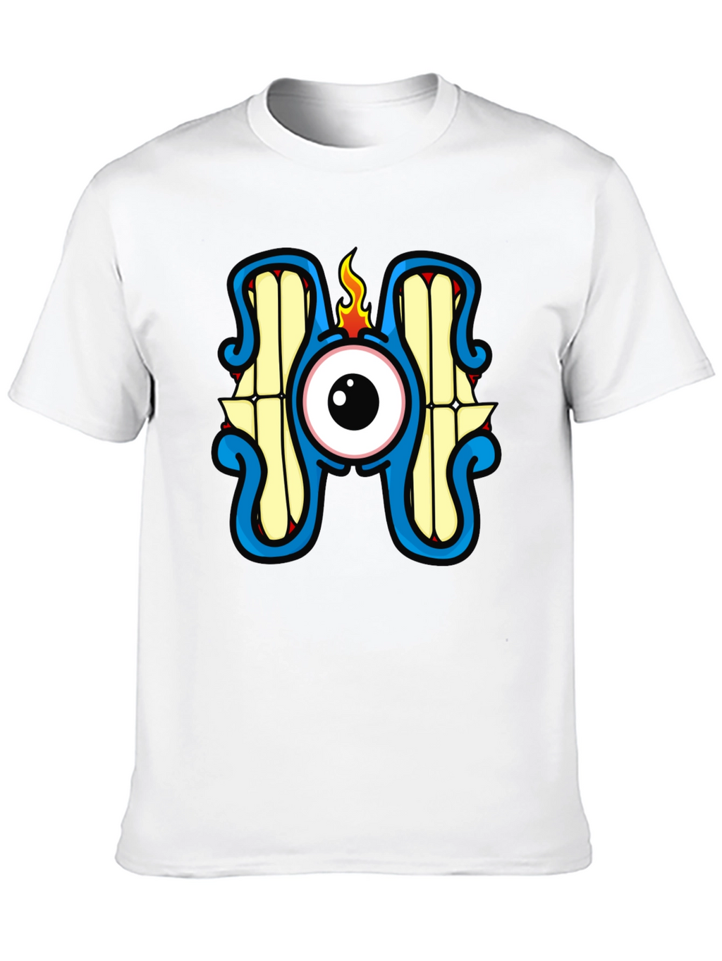 Eyeball Monster Graphic Black T-Shirt