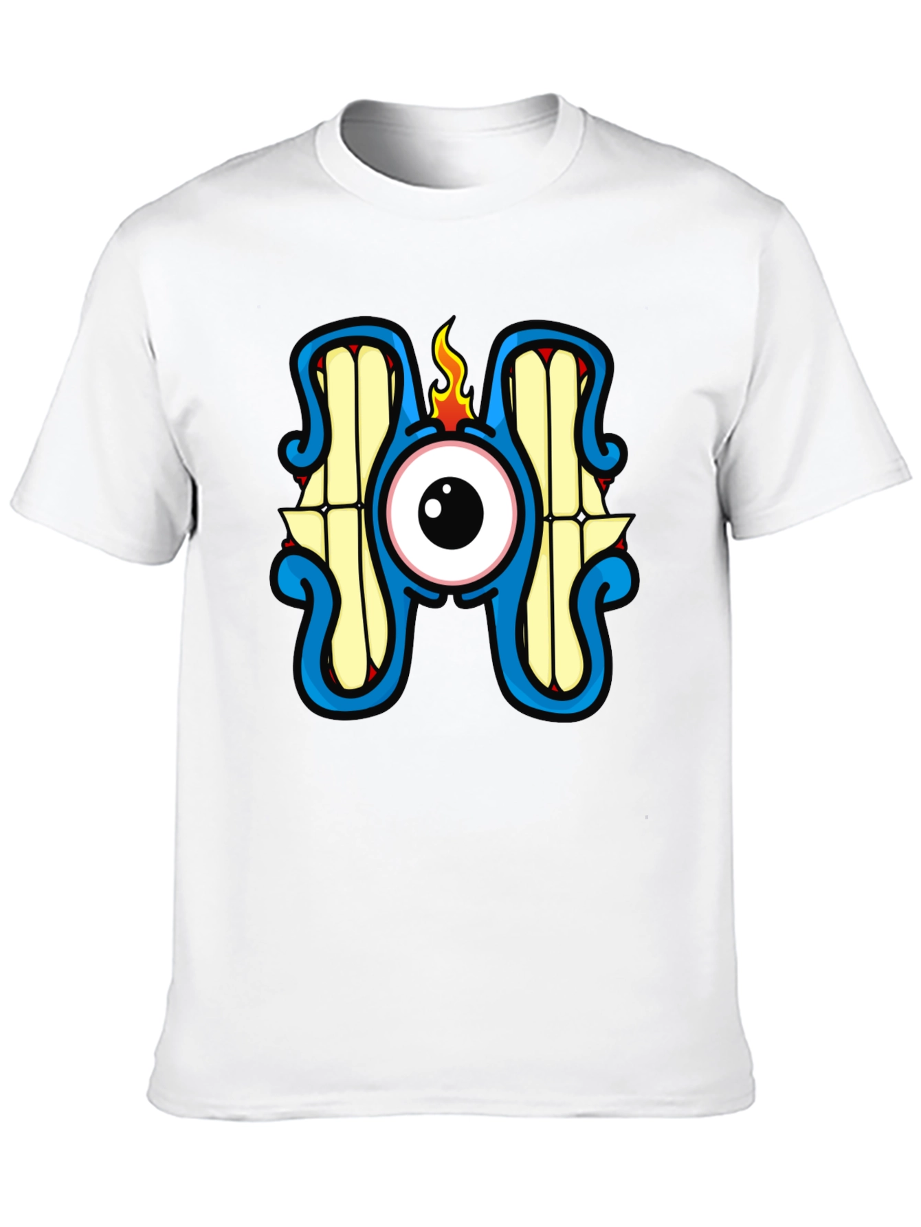 Eyeball Monster Graphic Black T-Shirt