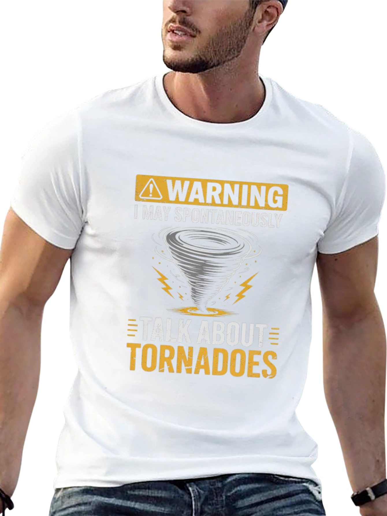 Warning Tornadoes T-Shirt - Spontaneous Talk Tee