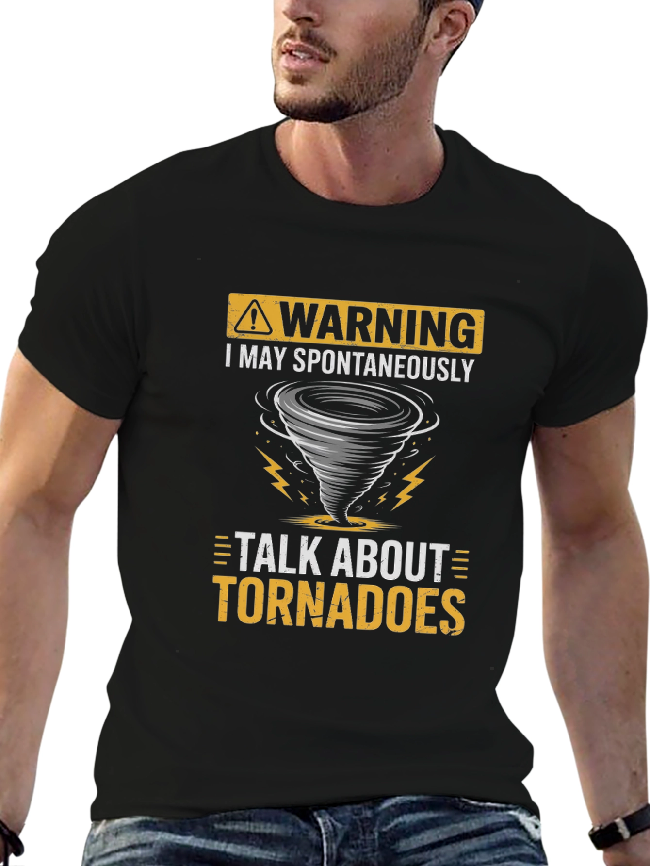 Warning Tornadoes T-Shirt - Spontaneous Talk Tee