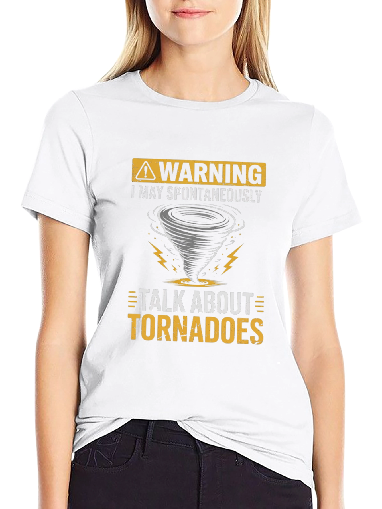 Warning Tornadoes T-Shirt - Spontaneous Talk Tee