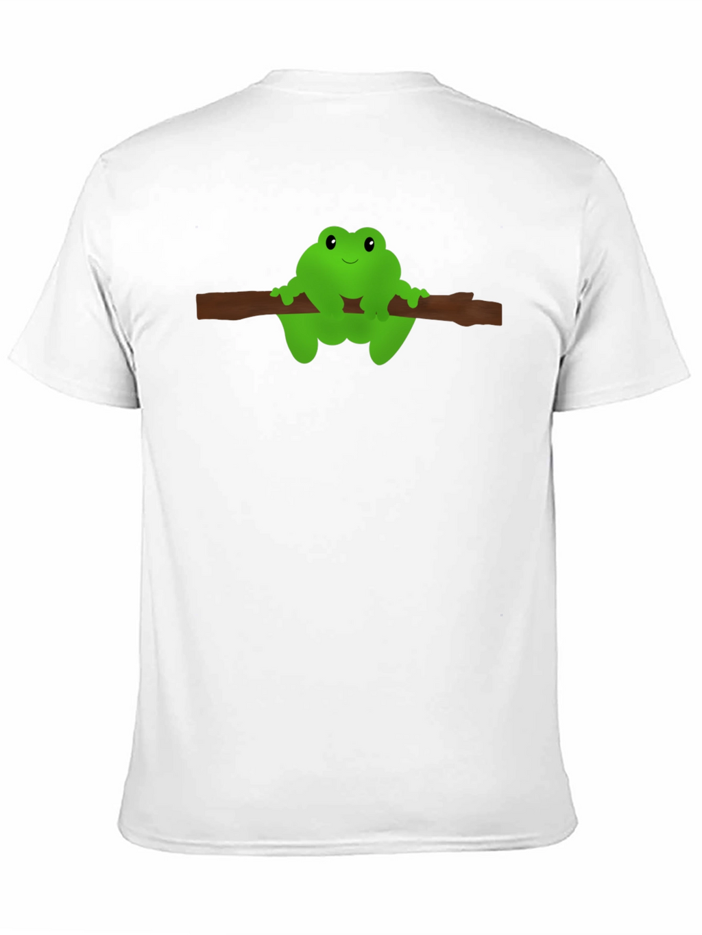 Frog On Branch Graphic Tee - Black