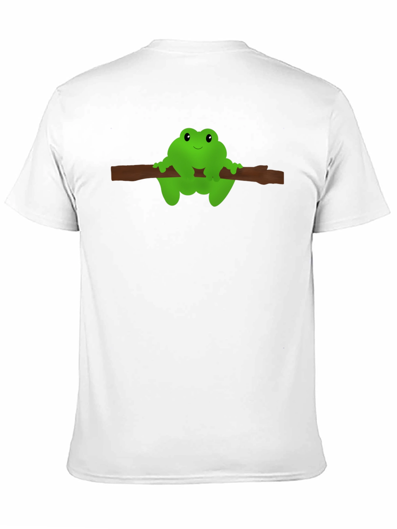 Frog On Branch Graphic Tee - Black