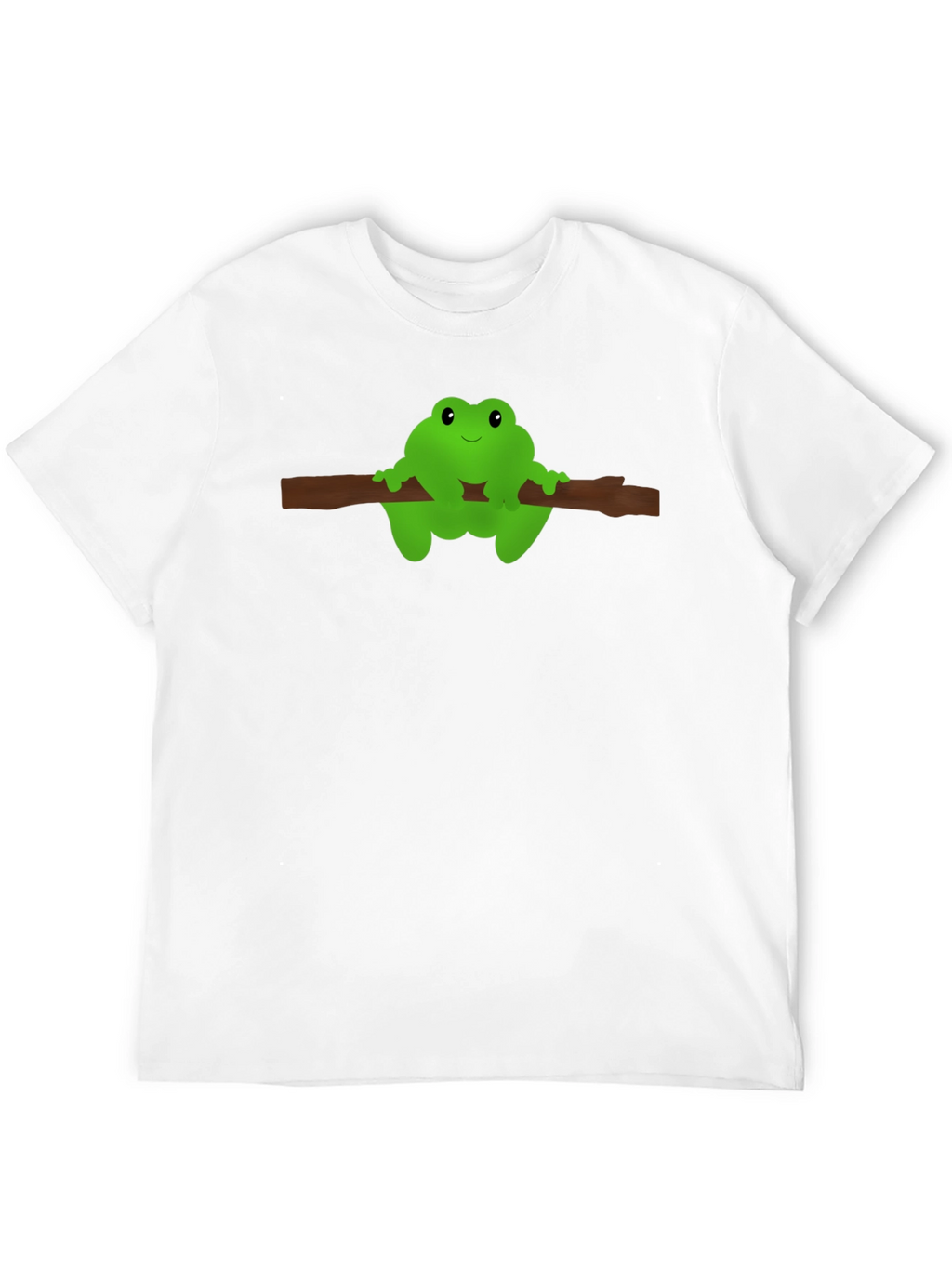 Frog On Branch Graphic Tee - Black