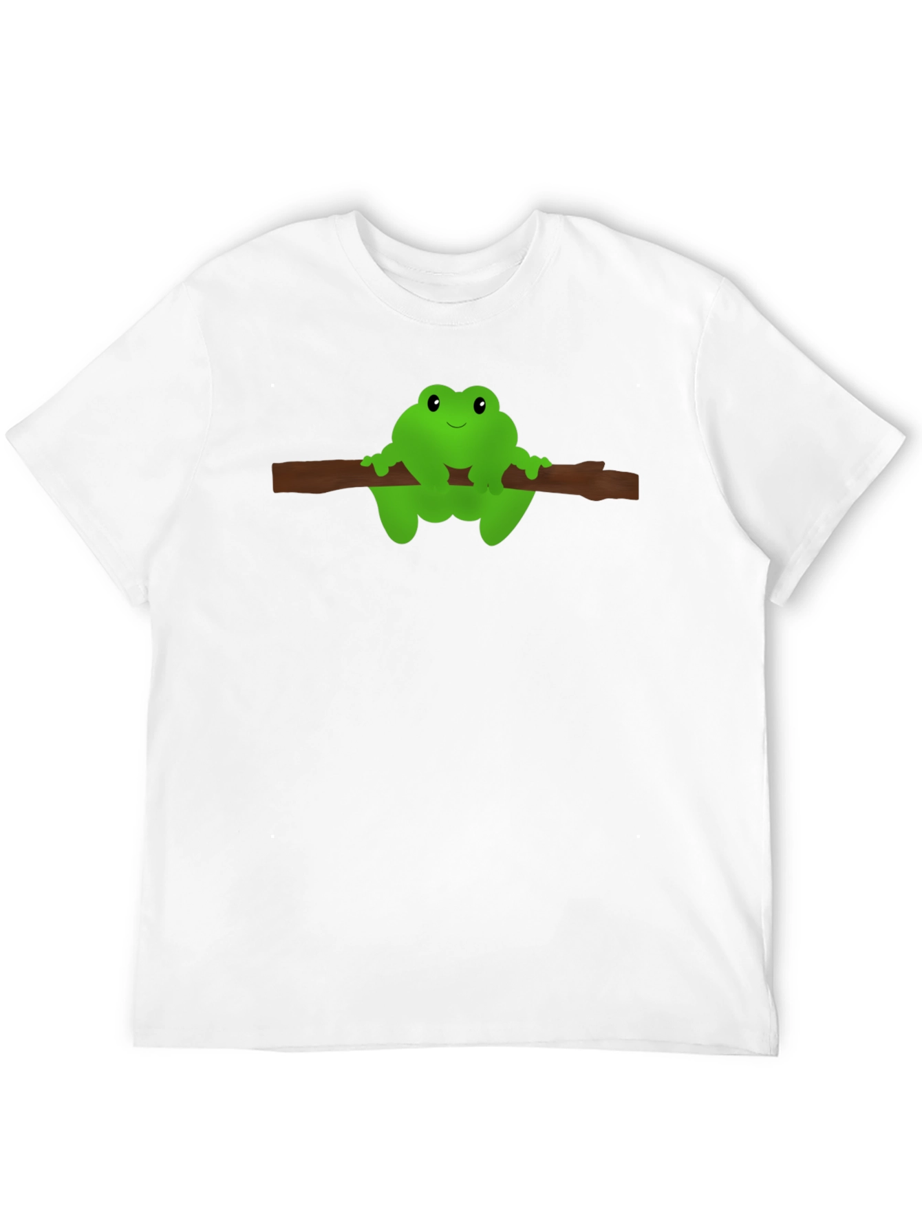 Frog On Branch Graphic Tee - Black