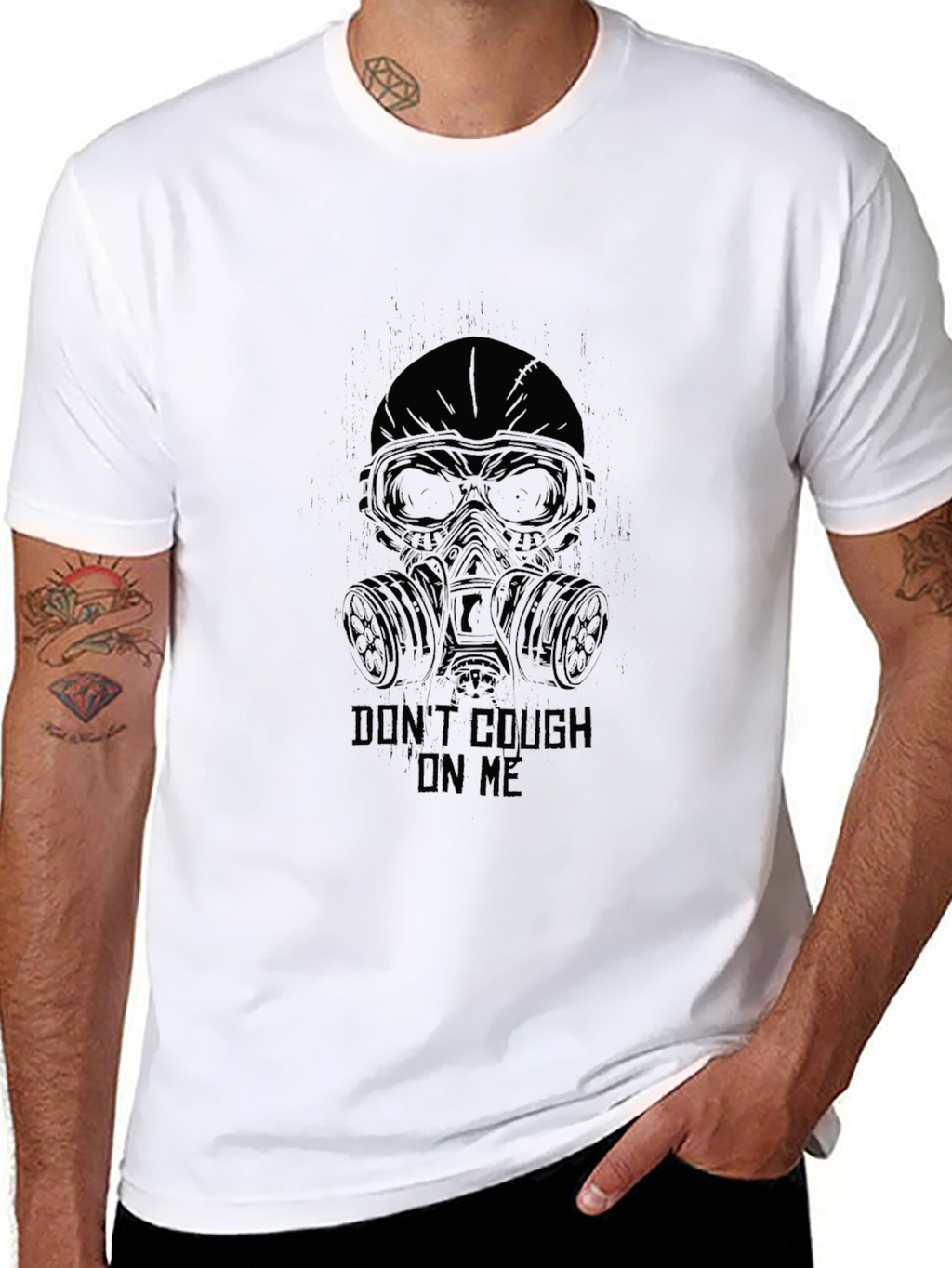 Dont Cough On Me Graphic Tee - Black T-Shirt
