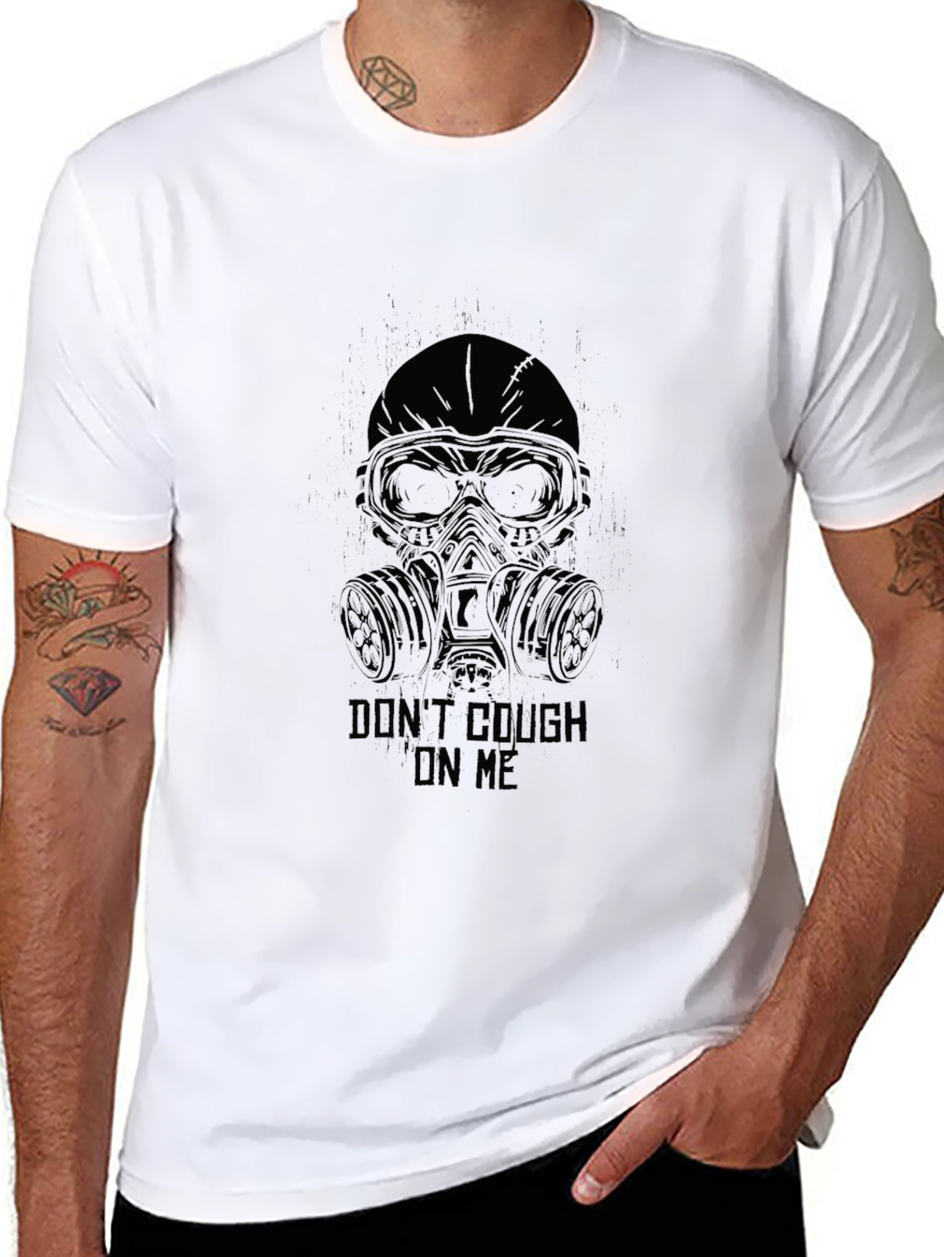 Dont Cough On Me Graphic Tee - Black T-Shirt