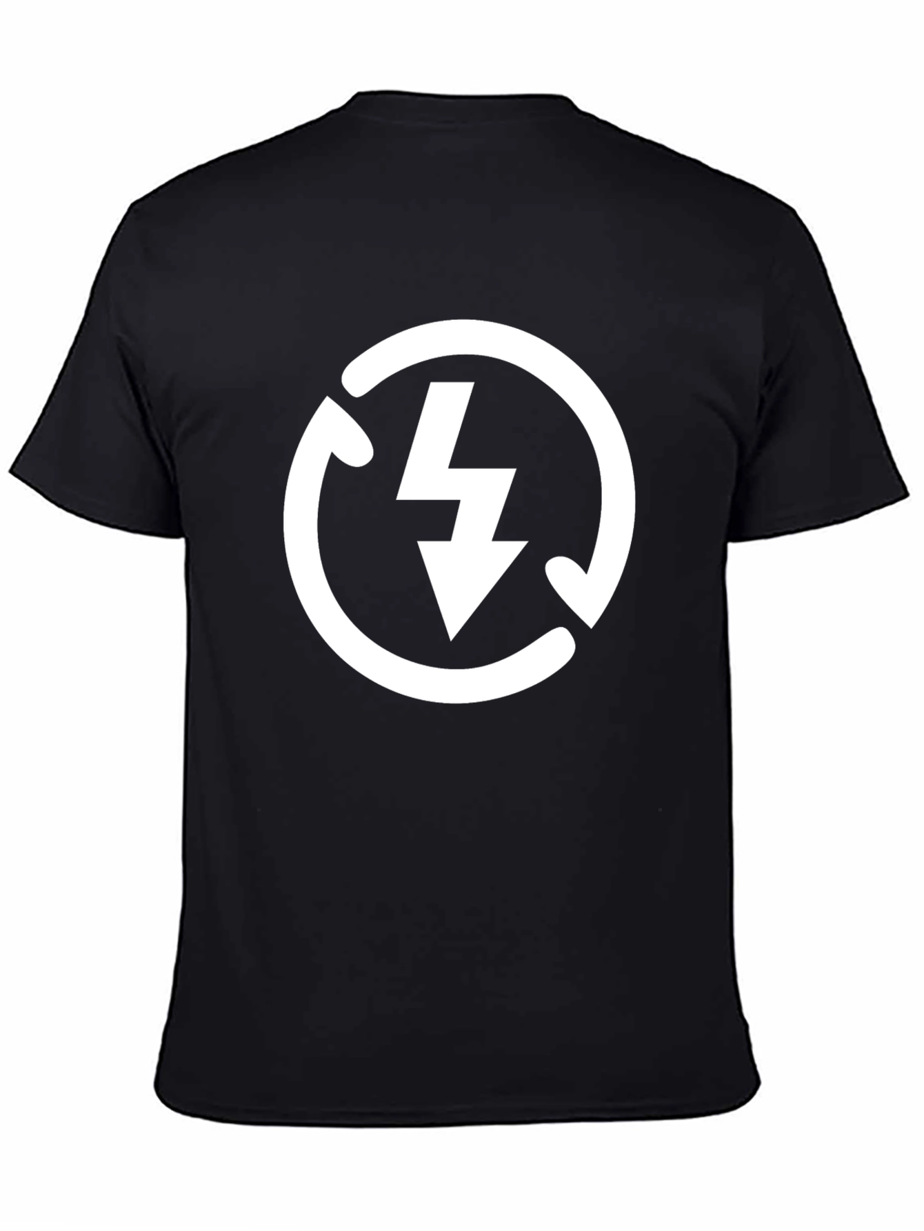 Electric Arrow Tee - Black Cotton Graphic T-Shirt