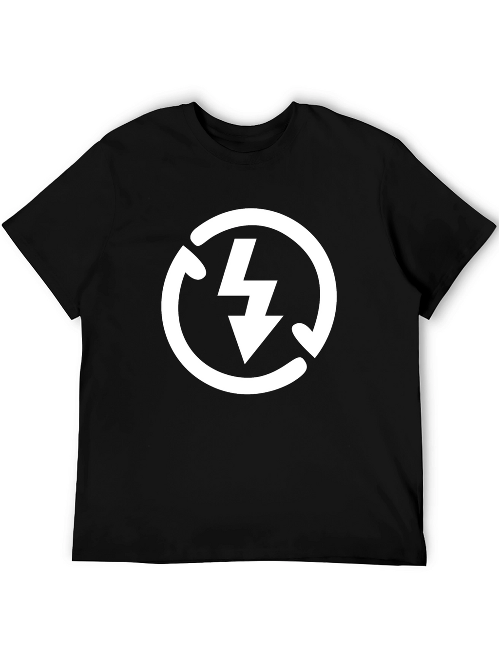 Electric Arrow Tee - Black Cotton Graphic T-Shirt