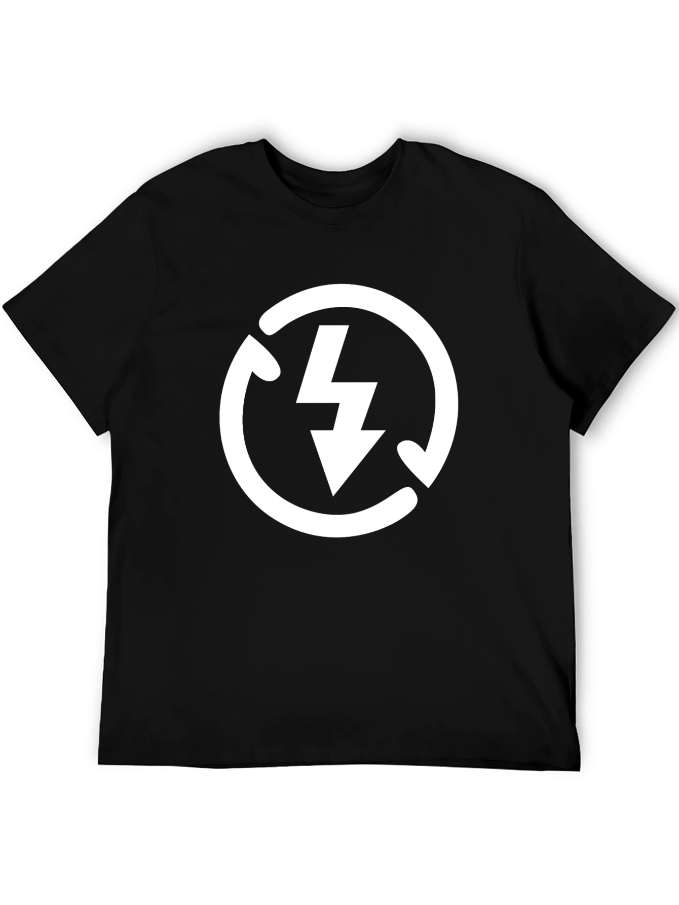 Electric Arrow Tee - Black Cotton Graphic T-Shirt