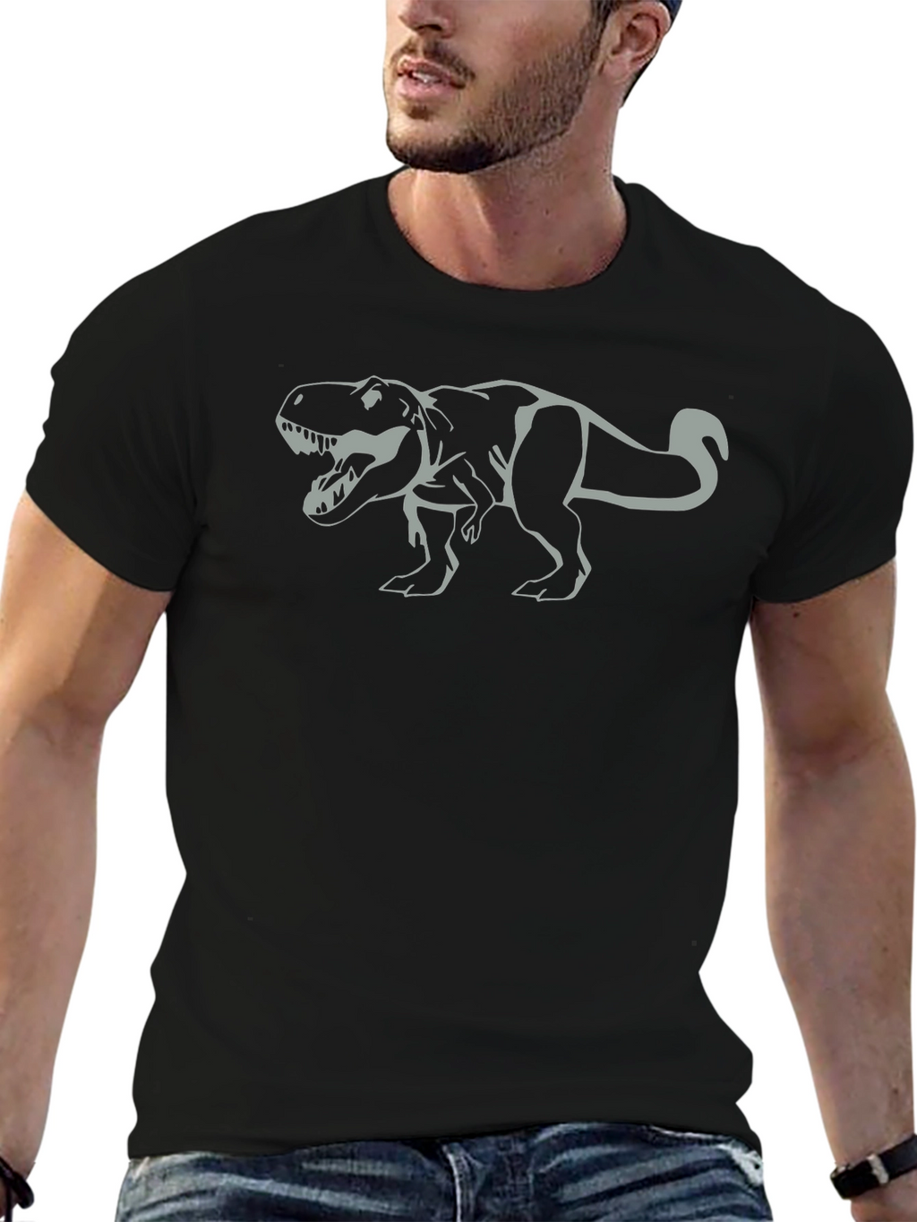 T-Rex Graphic Black T-Shirt