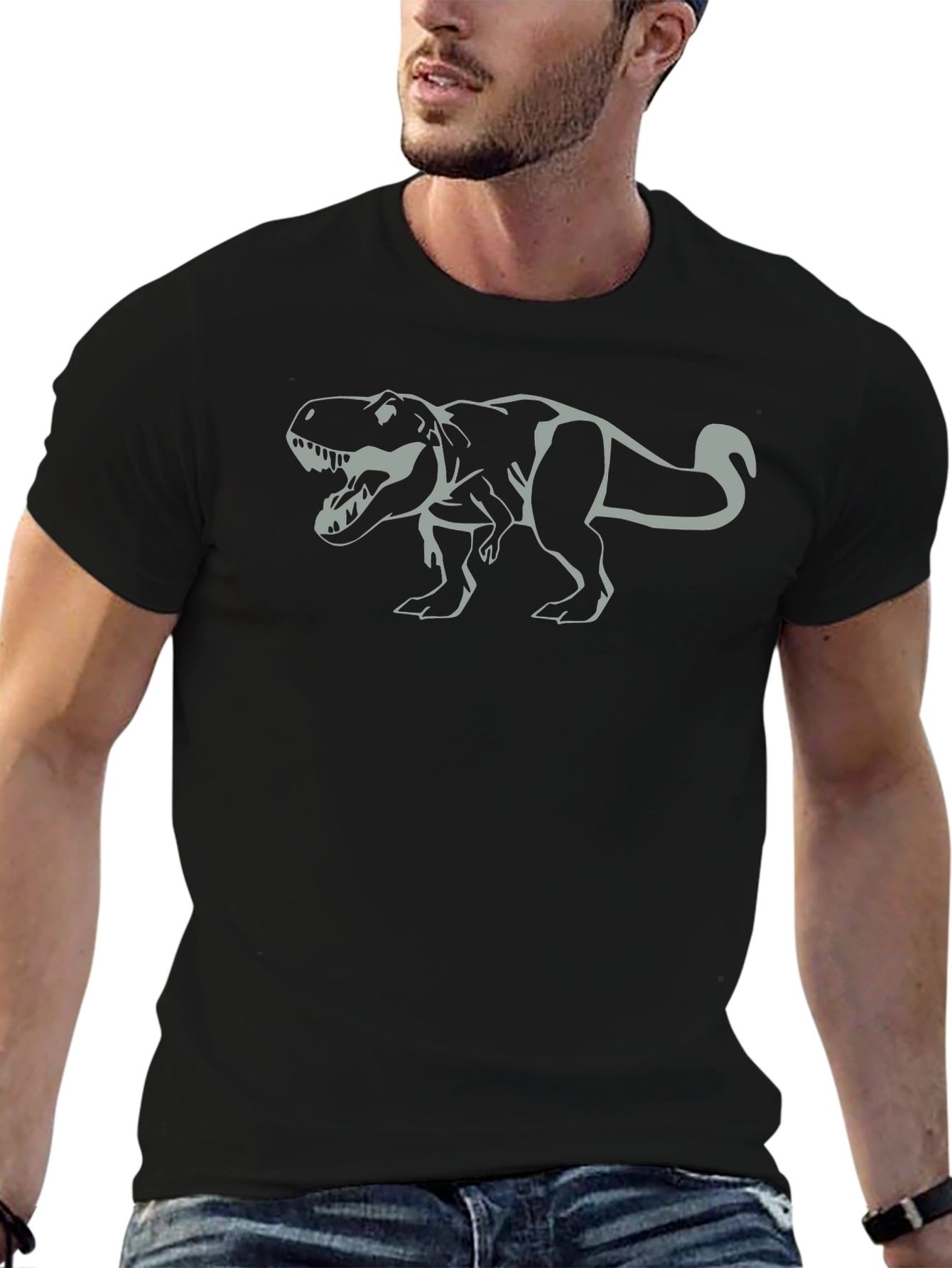 T-Rex Graphic Black T-Shirt