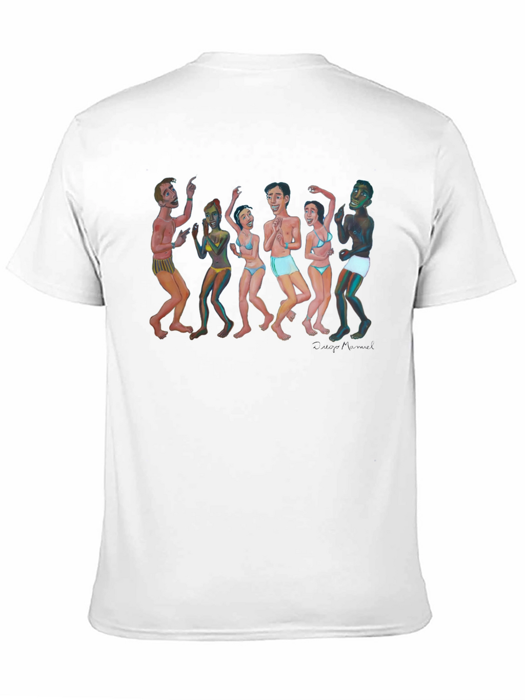 Dancing Figures Graphic Tee - Unisex Black T-Shirt