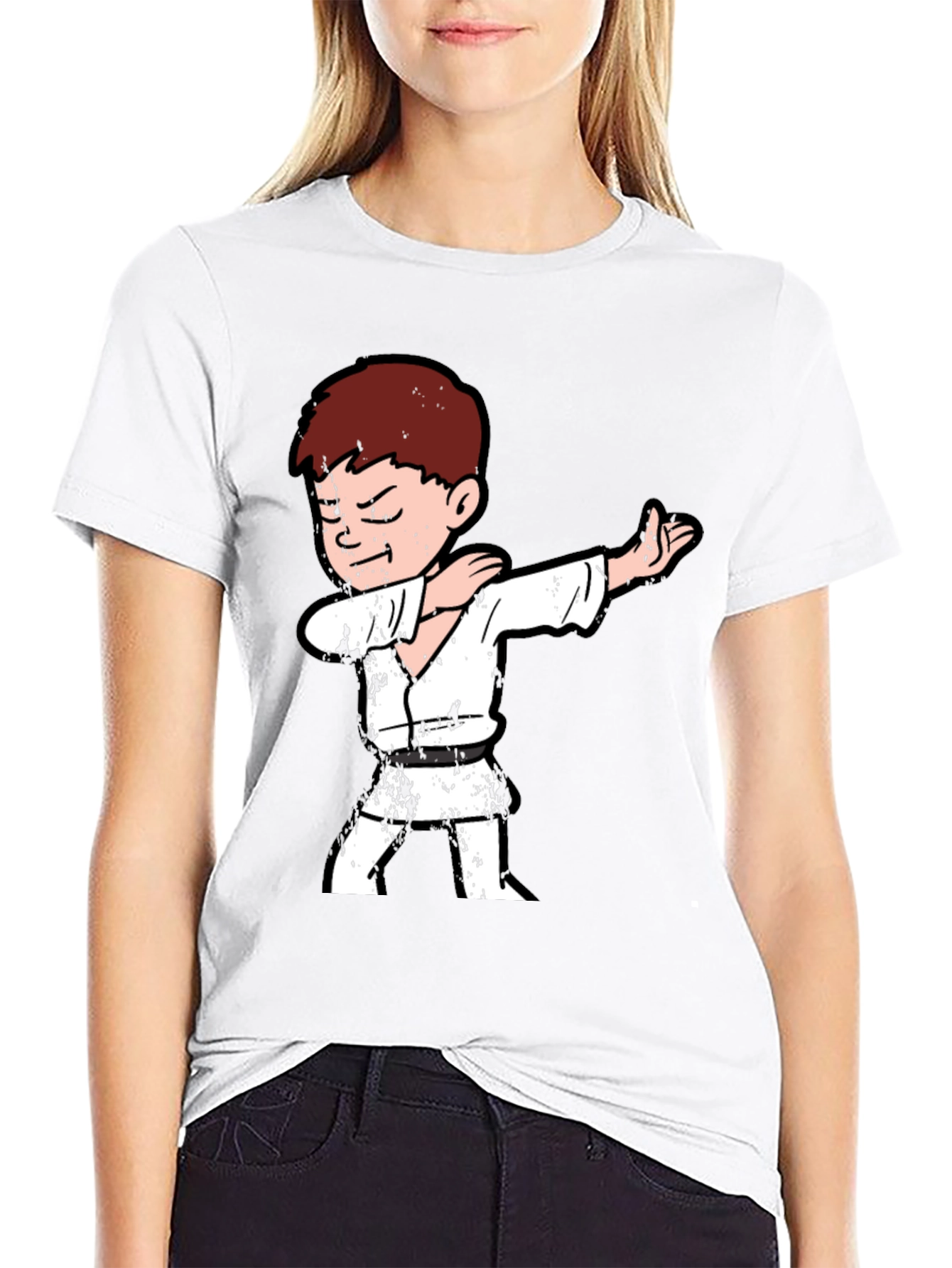 Karate Kid Dab T-Shirt - Black Cotton Tee