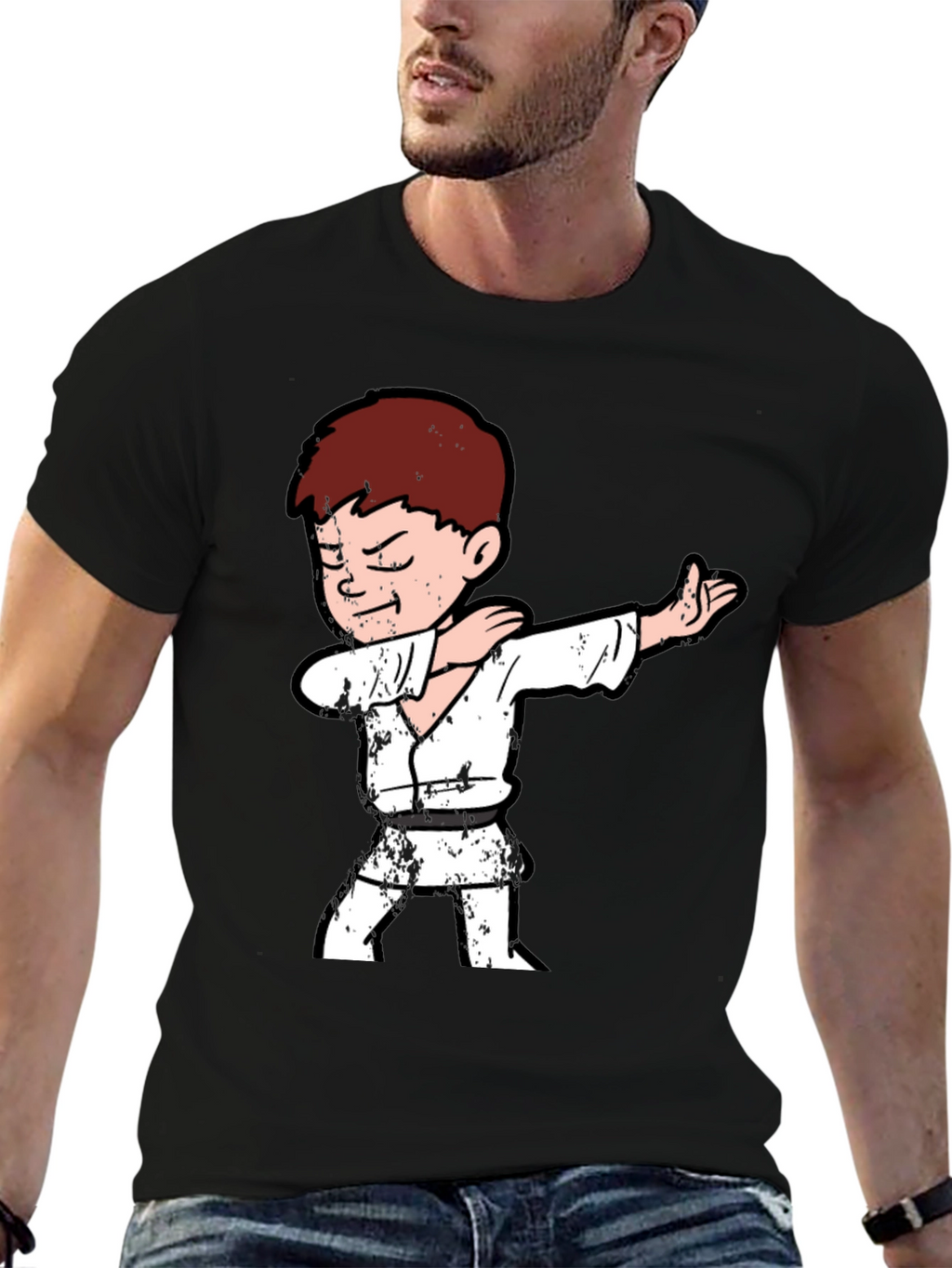 Karate Kid Dab T-Shirt - Black Cotton Tee