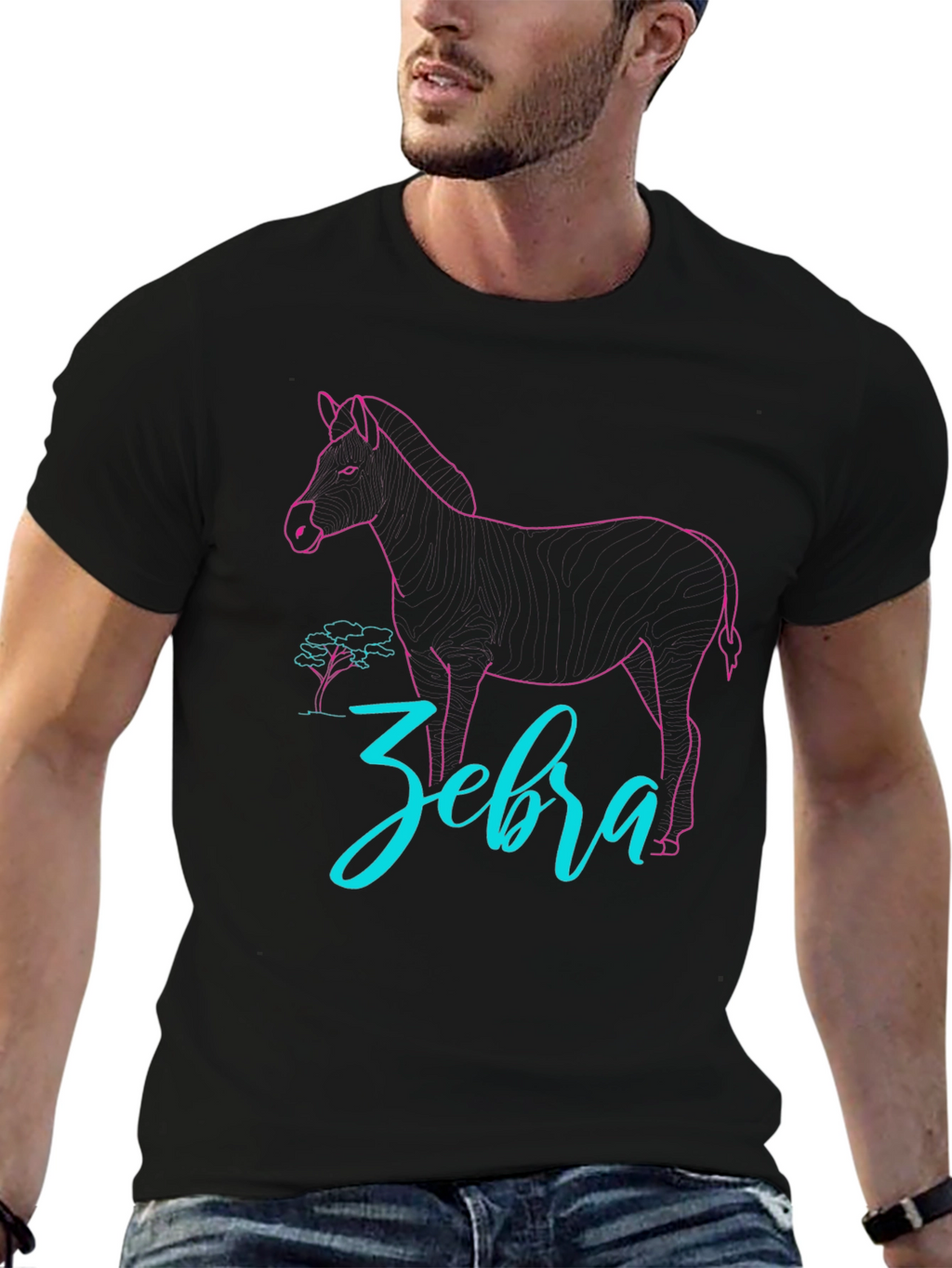 Zebra Graphic Tee - Cool Animal Design