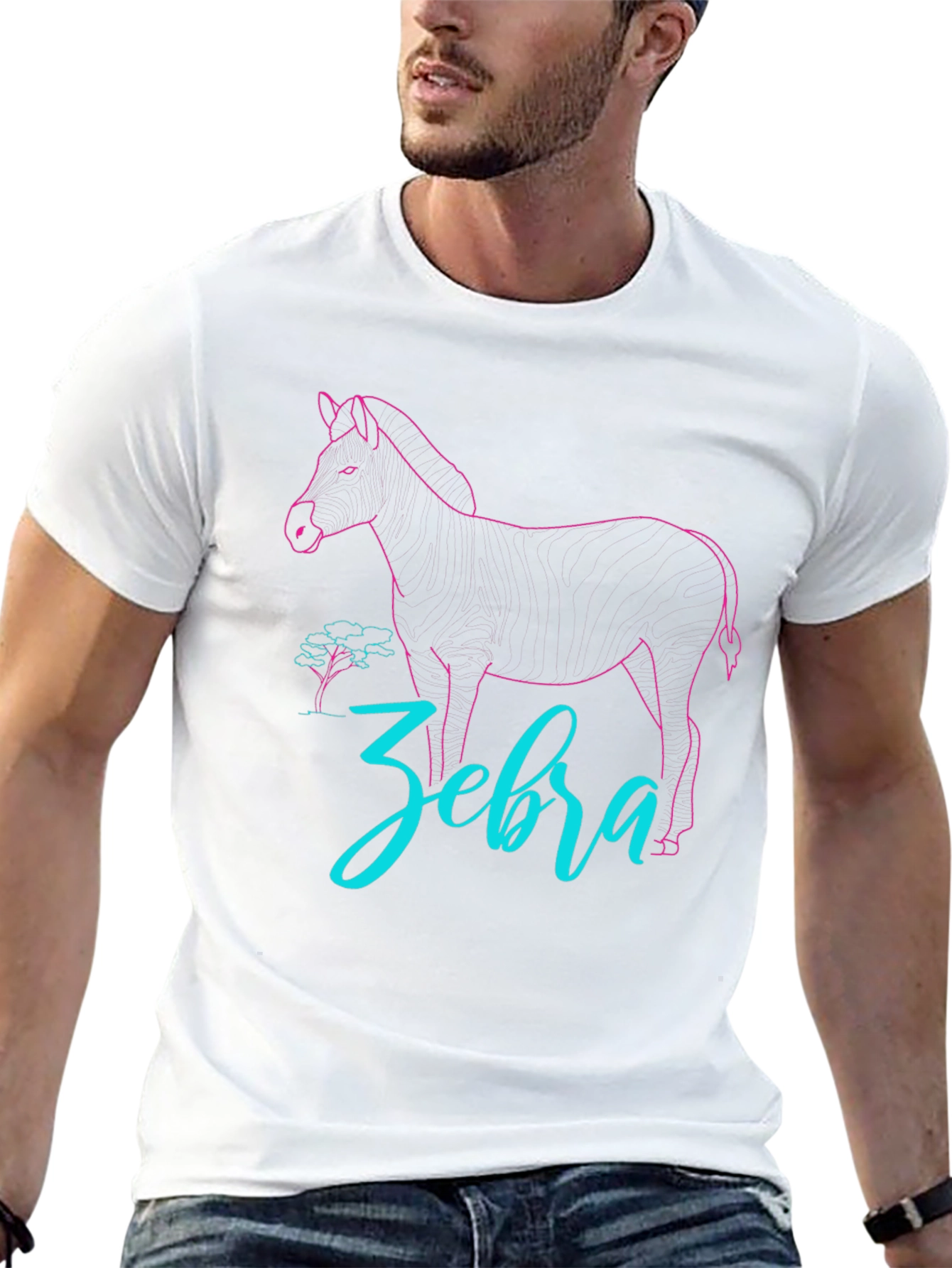 Zebra Graphic Tee - Cool Animal Design