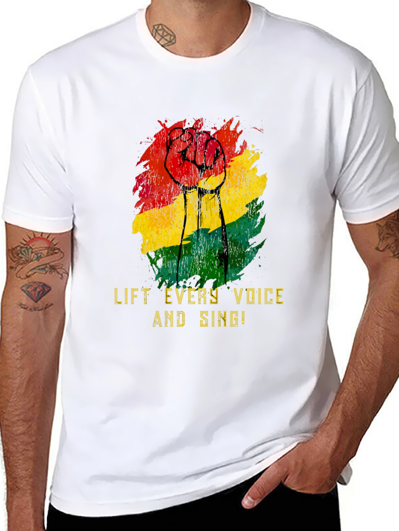 Lift Every Voice Black Power Fist T-Shirt