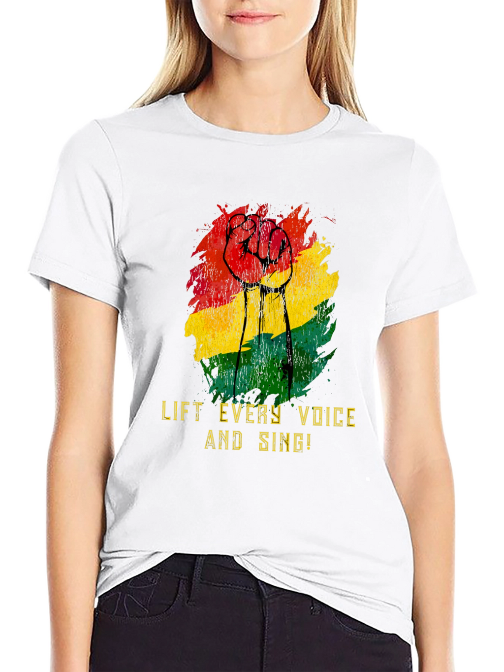 Lift Every Voice Black Power Fist T-Shirt