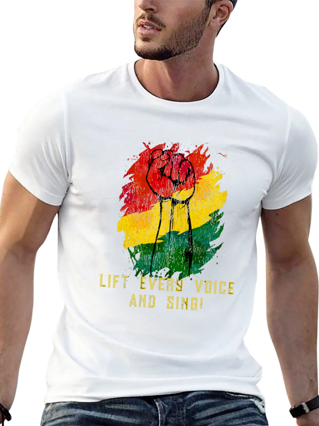 Lift Every Voice Black Power Fist T-Shirt