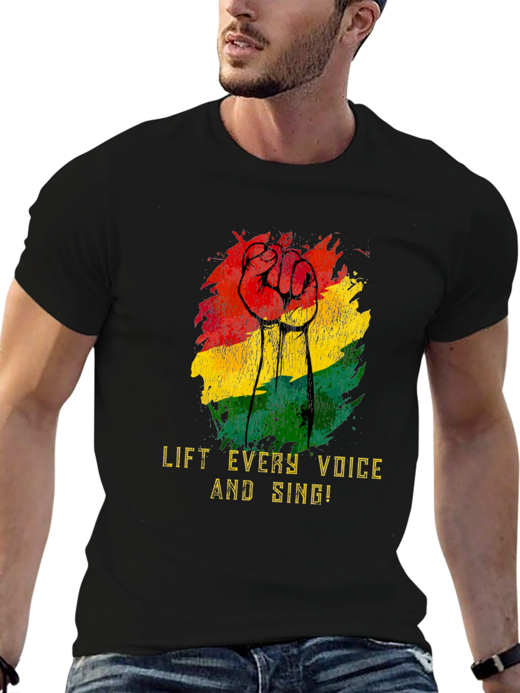 Lift Every Voice Black Power Fist T-Shirt