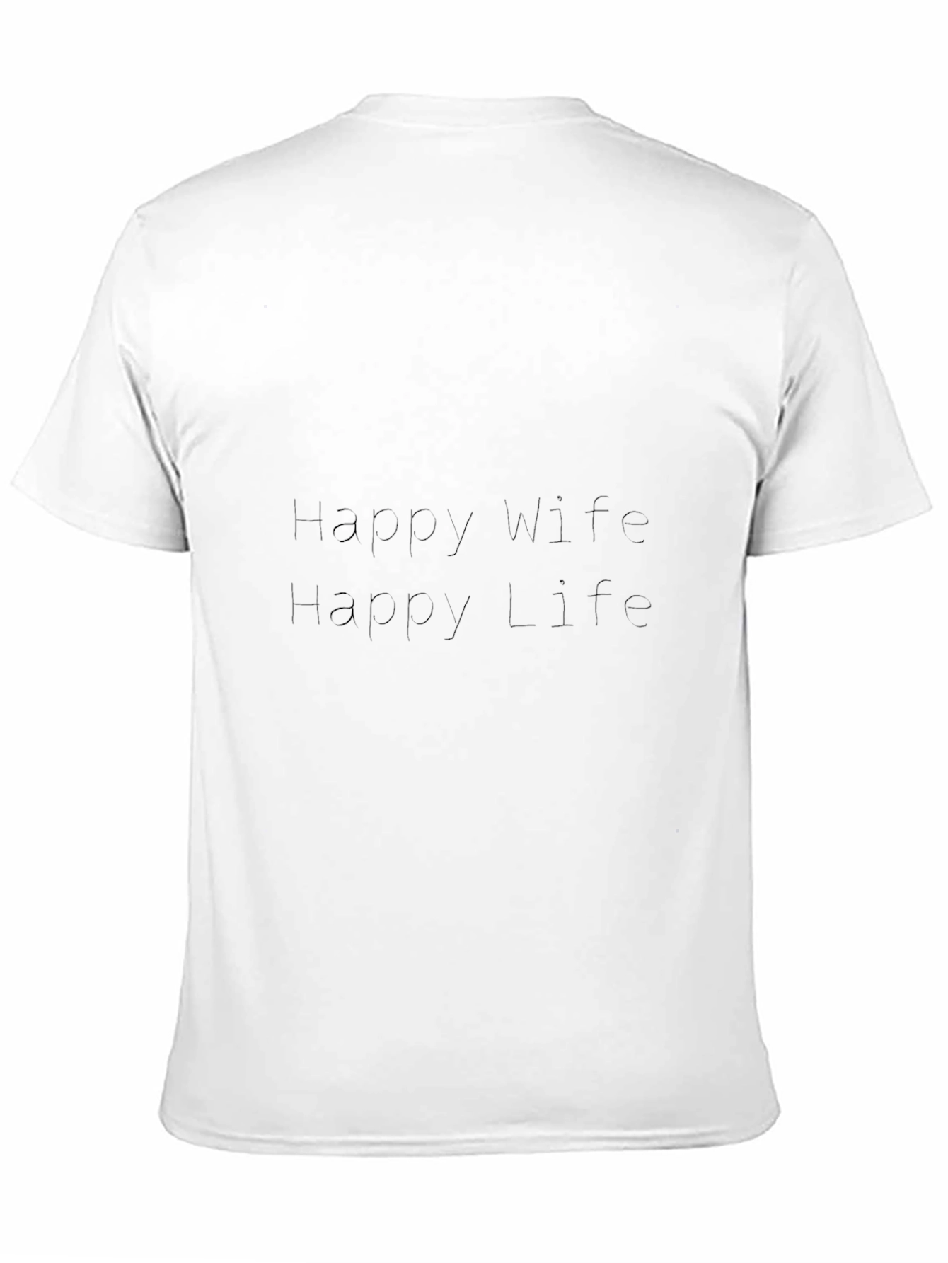 Happy Wife Happy Life - Mens Black T-Shirt