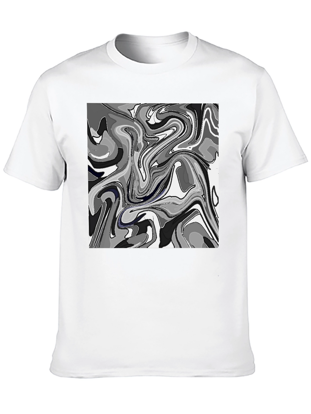 Abstract Art Mens Black T-Shirt