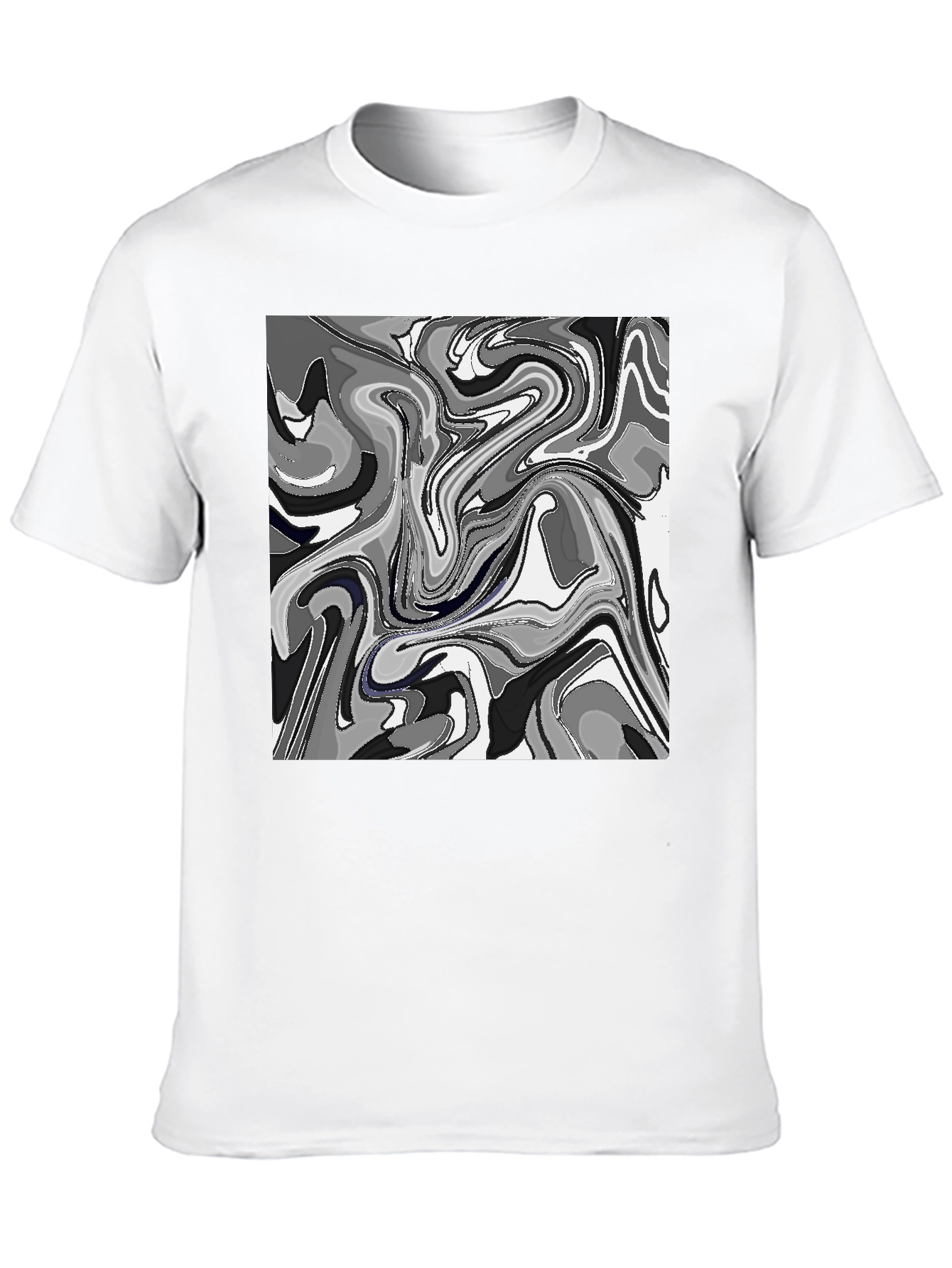 Abstract Art Mens Black T-Shirt