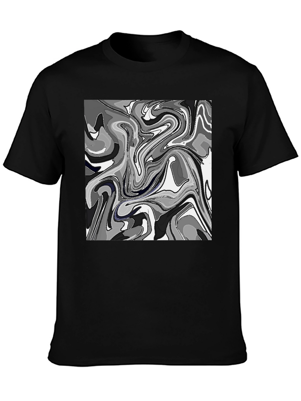 Abstract Art Mens Black T-Shirt