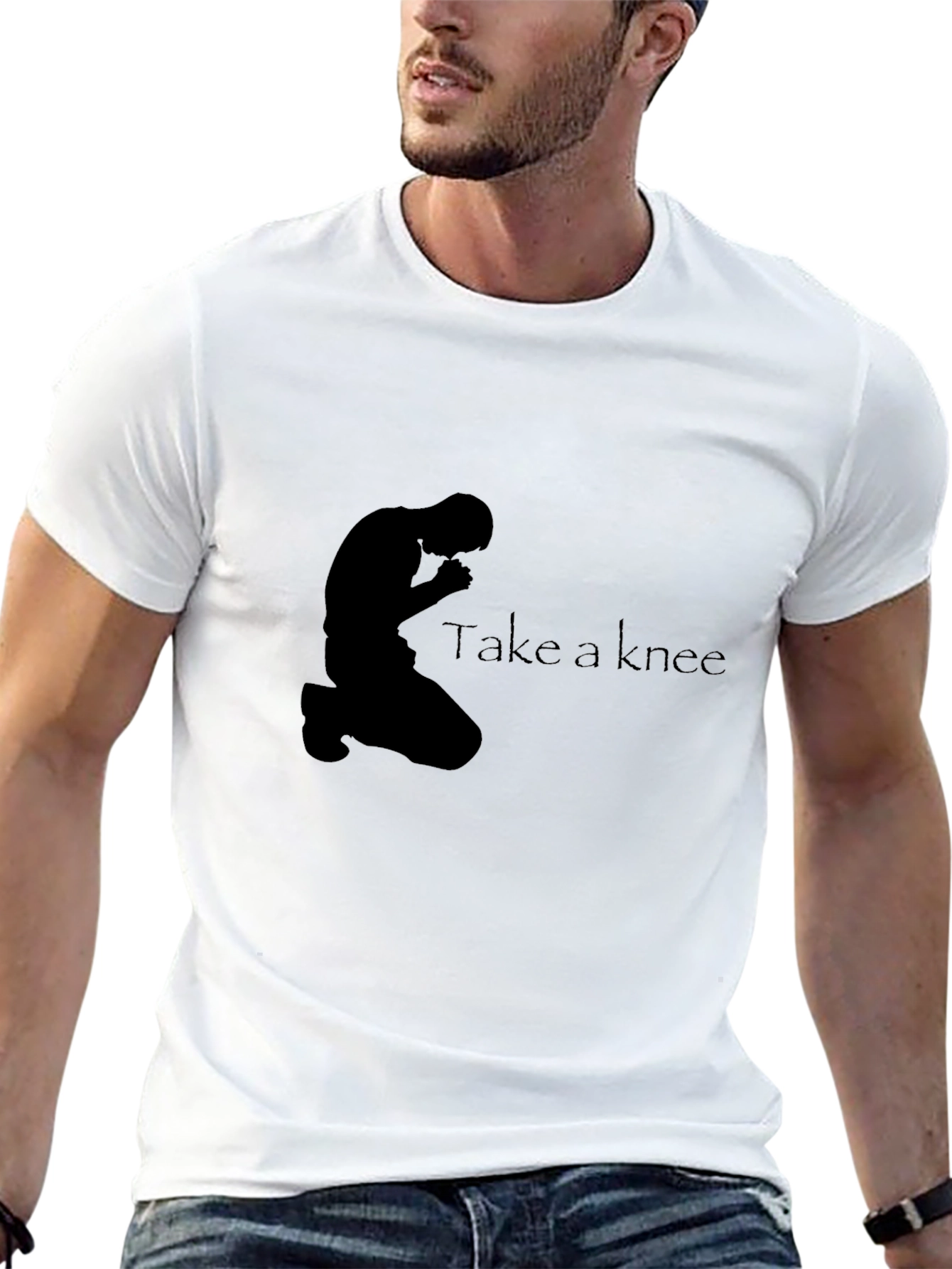 Take A Knee Graphic Tee - Black