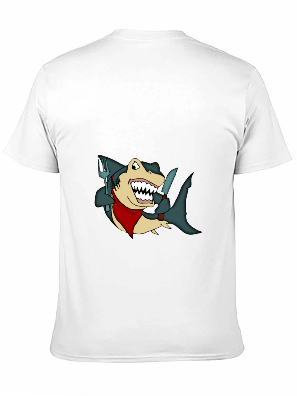 Shark Chef T-Shirt - Funny Cartoon Tee