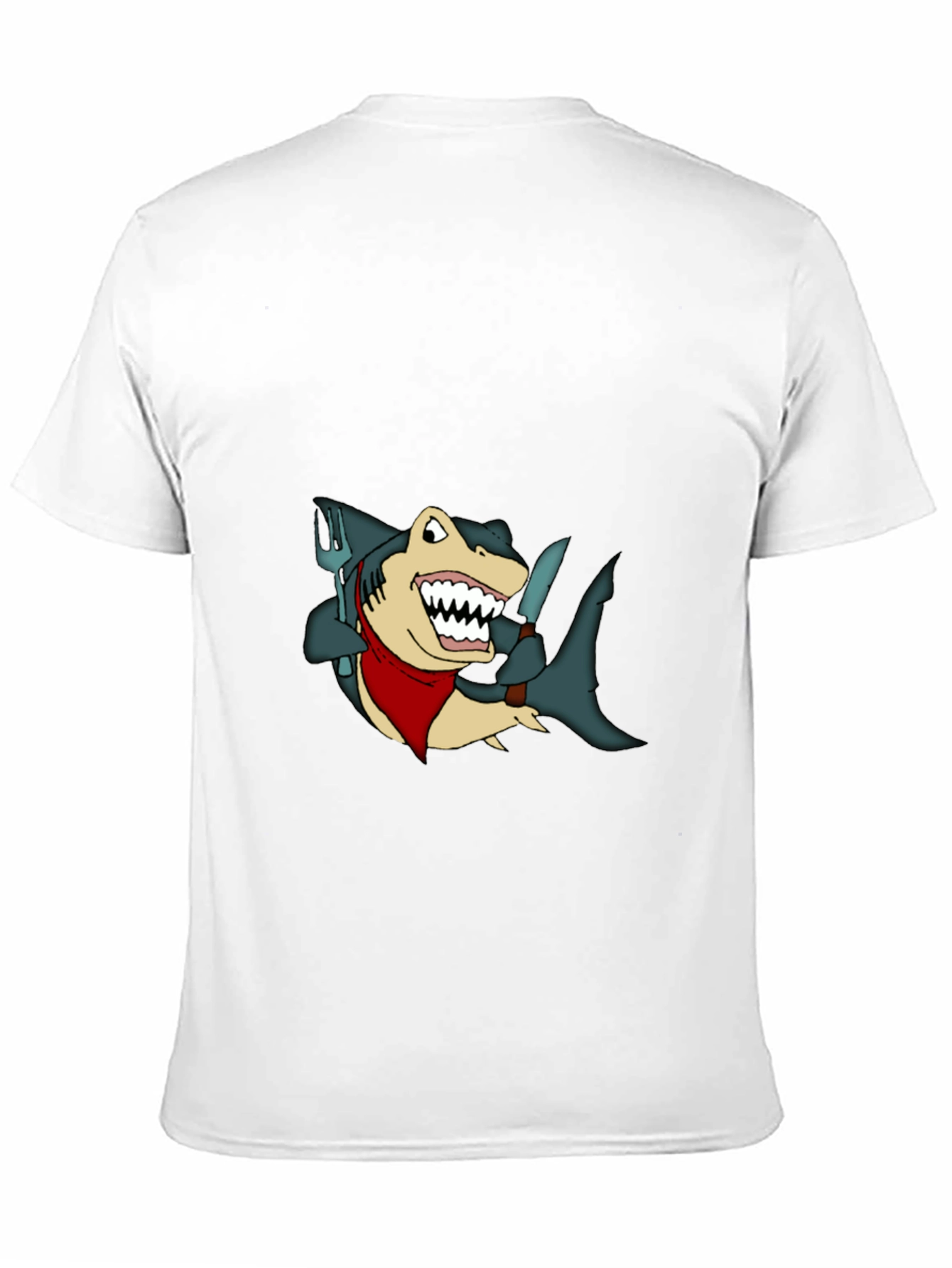 Shark Chef T-Shirt - Funny Cartoon Tee