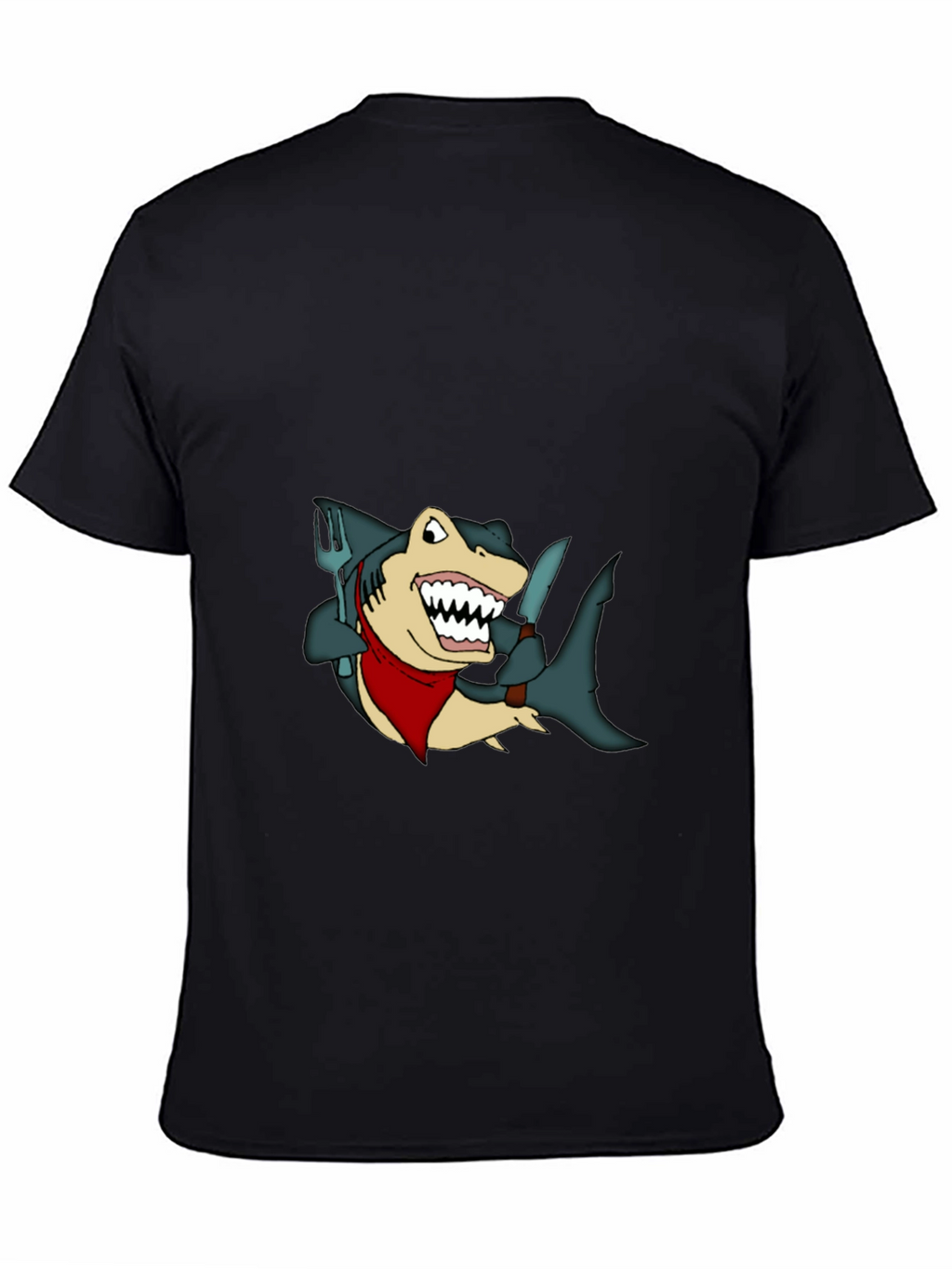 Shark Chef T-Shirt - Funny Cartoon Tee